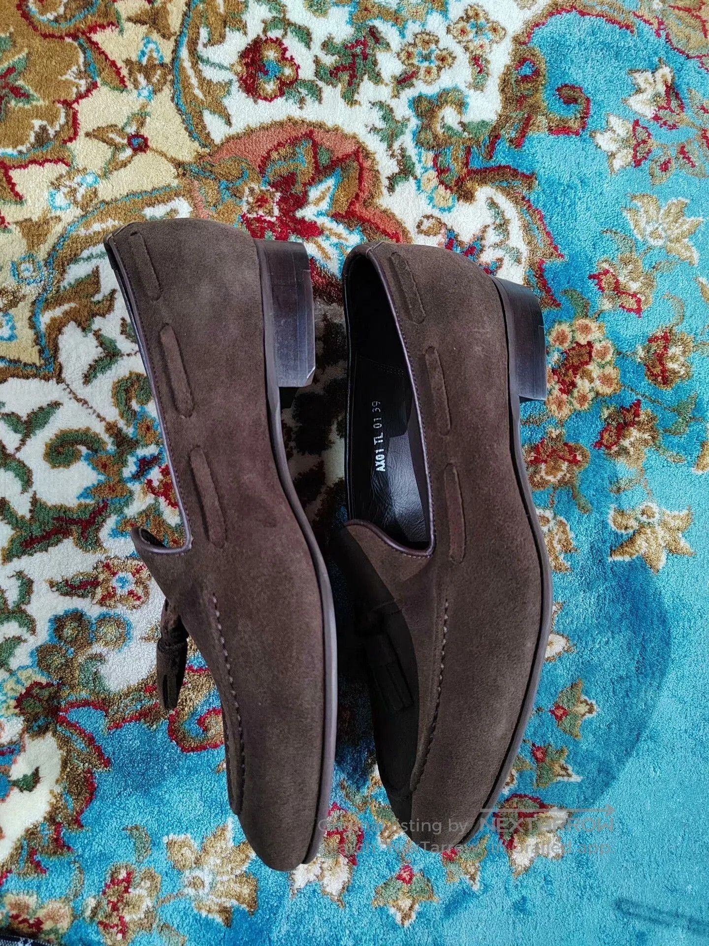 Japanese Brand Italian Handmade Brown Loafers for Men. Size US 6 / EU 39 - 4 Thumbnail