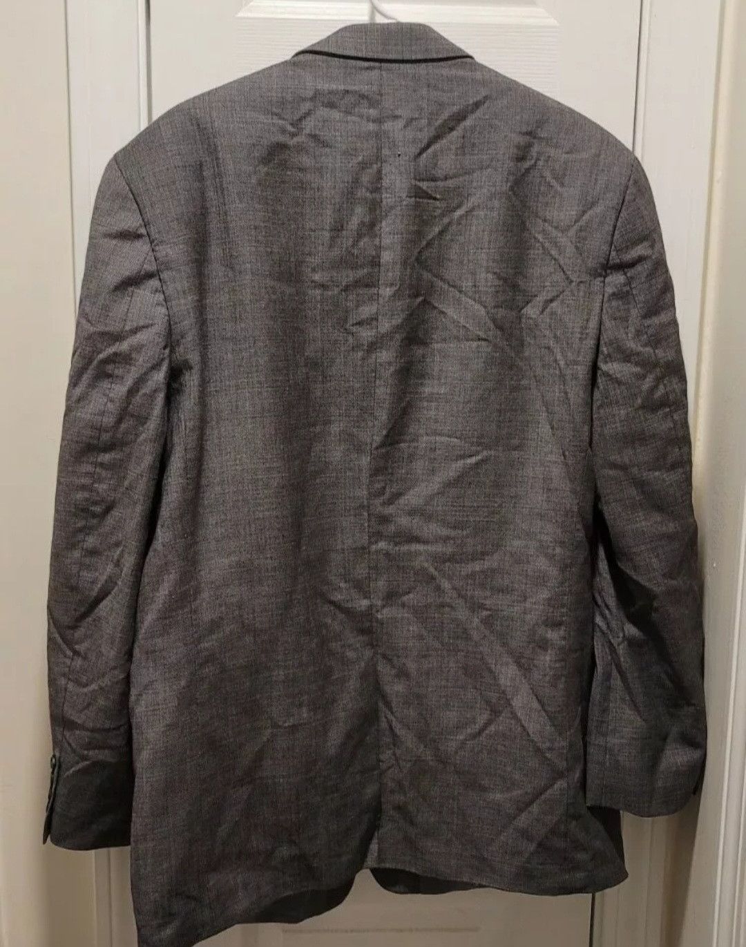 Chaps Men's Chaps Gray Blazer Suit Jacket Size 44R 100% Wool Size 44R - 8 Thumbnail
