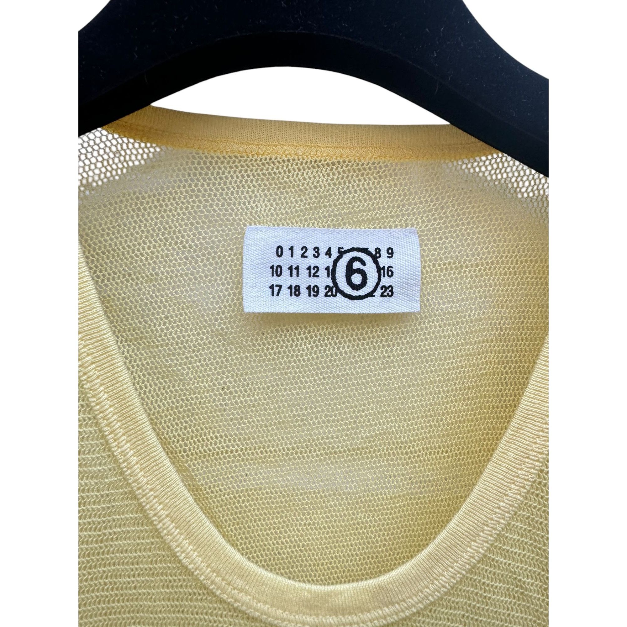 Maison Margiela SS 2008 Yellow Mesh Top Size S / US 4 / IT 40 - 2 Thumbnail