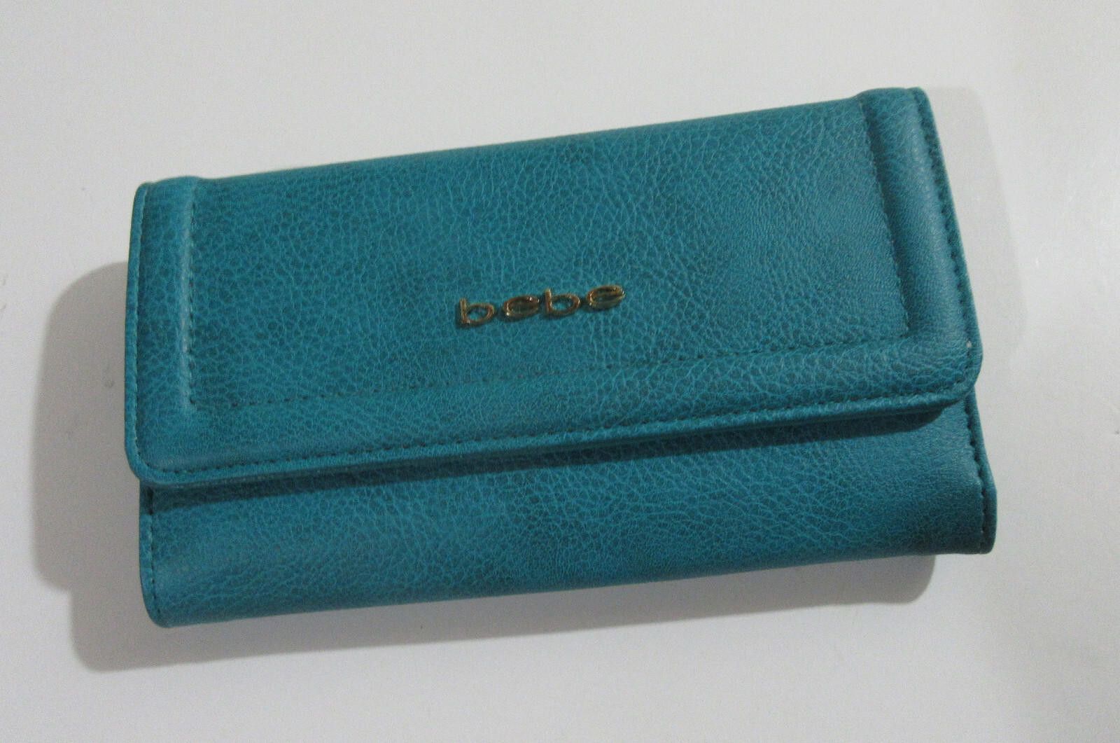 United Colors Of Benetton bebe Alexis Flap Logo Wallet Teal - READ Size ONE SIZE - 1 Thumbnail