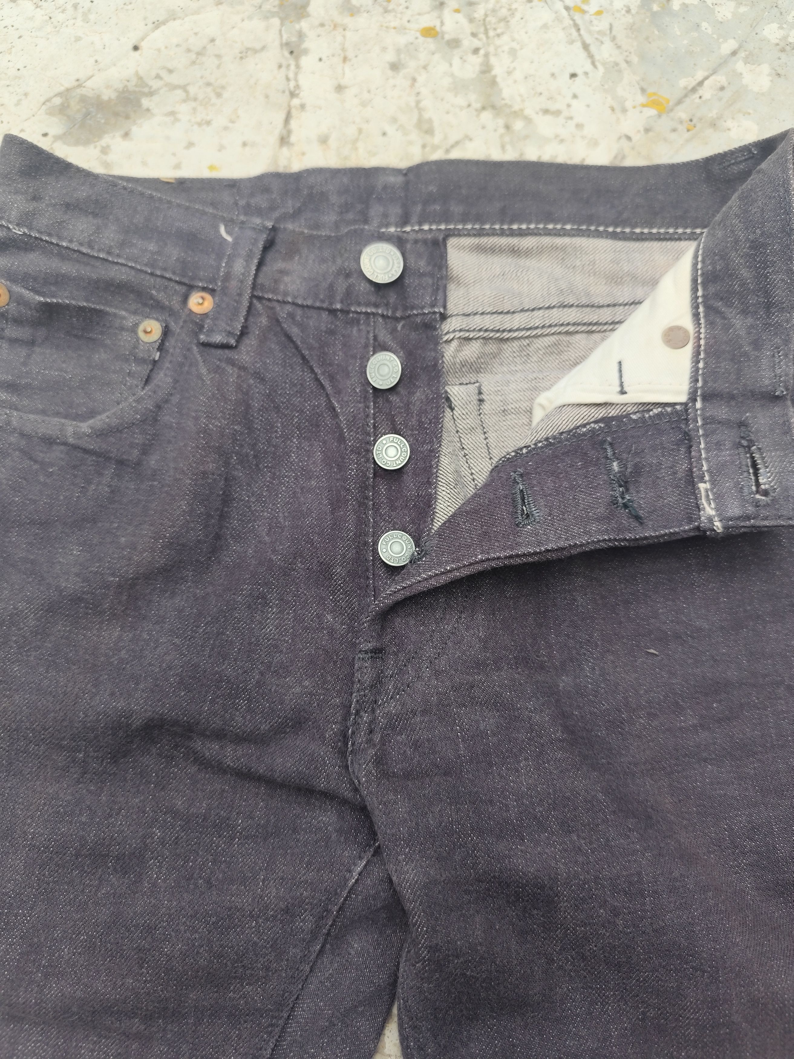 Full Count & Co. 🇯🇵FULL COUNT & CO SELVEDGE JEANS LOT 0104 W 27 L 33 Size US 27 - 6 Thumbnail