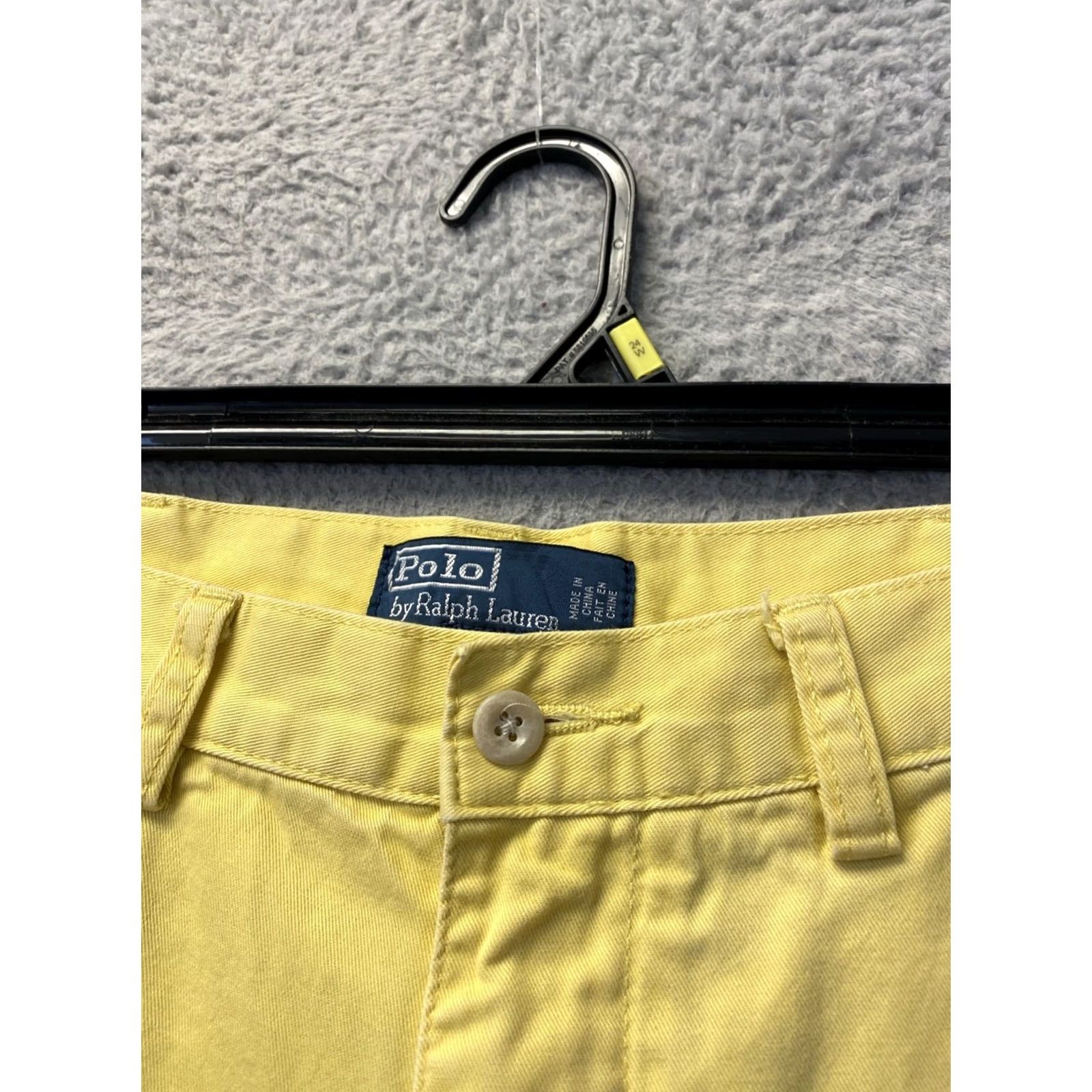 Polo Ralph Lauren Polo Ralph Lauren Shorts Bermuda 34 Yellow 100% Cotton Button Mens Beach Spring Chino Regular 34 Size 24" / US 00 / IT 34 - 2 Thumbnail