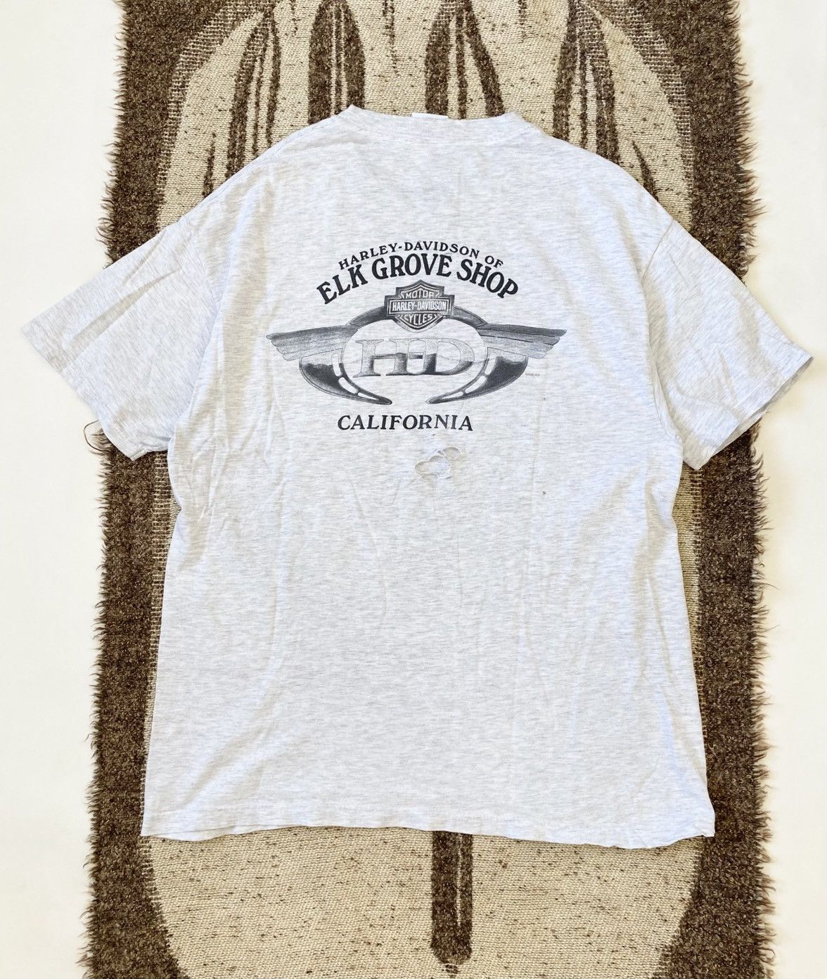 Harley Davidson × Vintage Vintage Y2K Distressed Harley Davidson Pocket T-Shirt Size US L / EU 52-54 / 3 - 1 Thumbnail