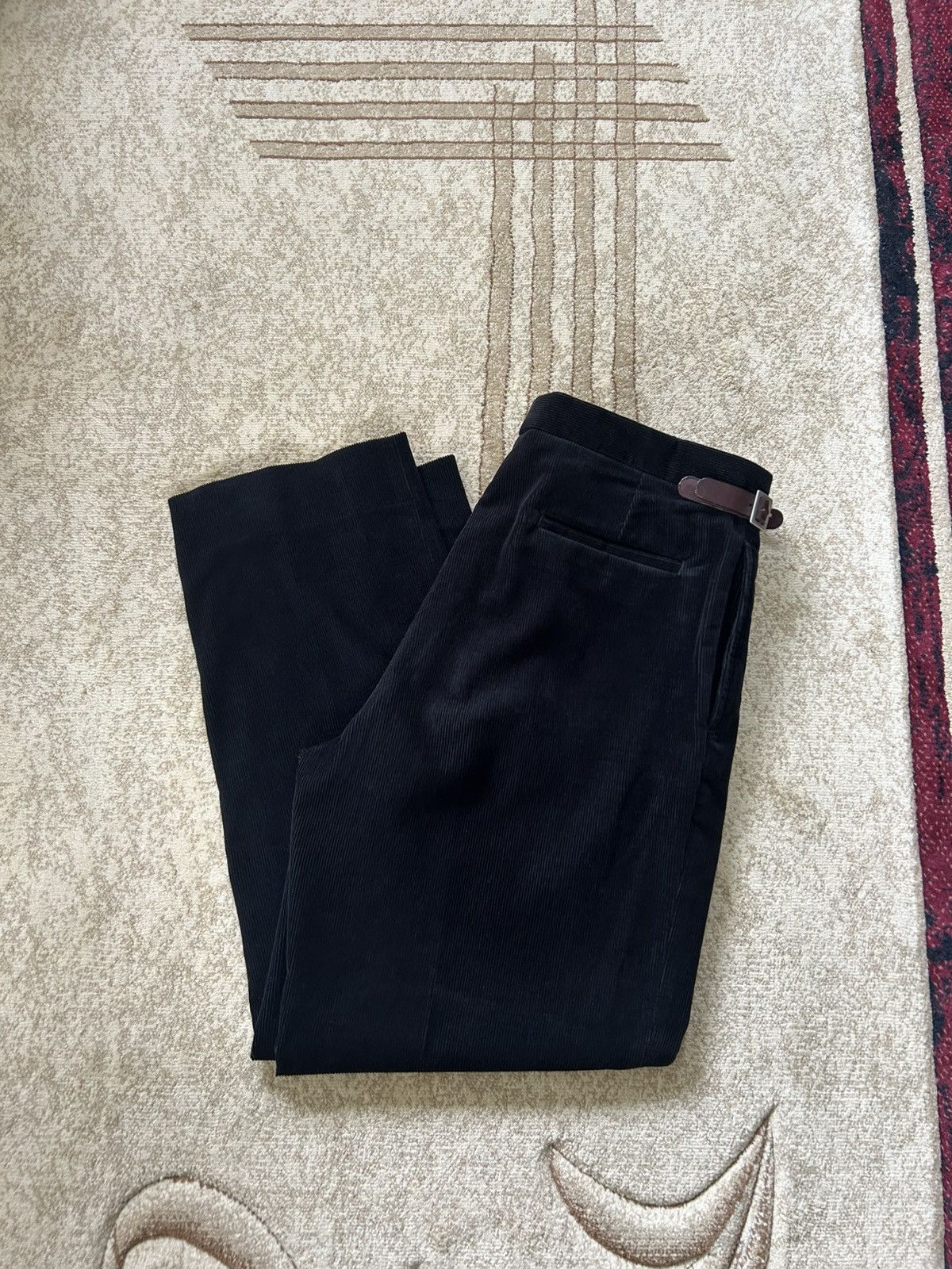 Polo Ralph Lauren Vintage 90s Polo Ralph Lauren Corduroy Pleated Pants Size US 34 / EU 50 - 1 Thumbnail