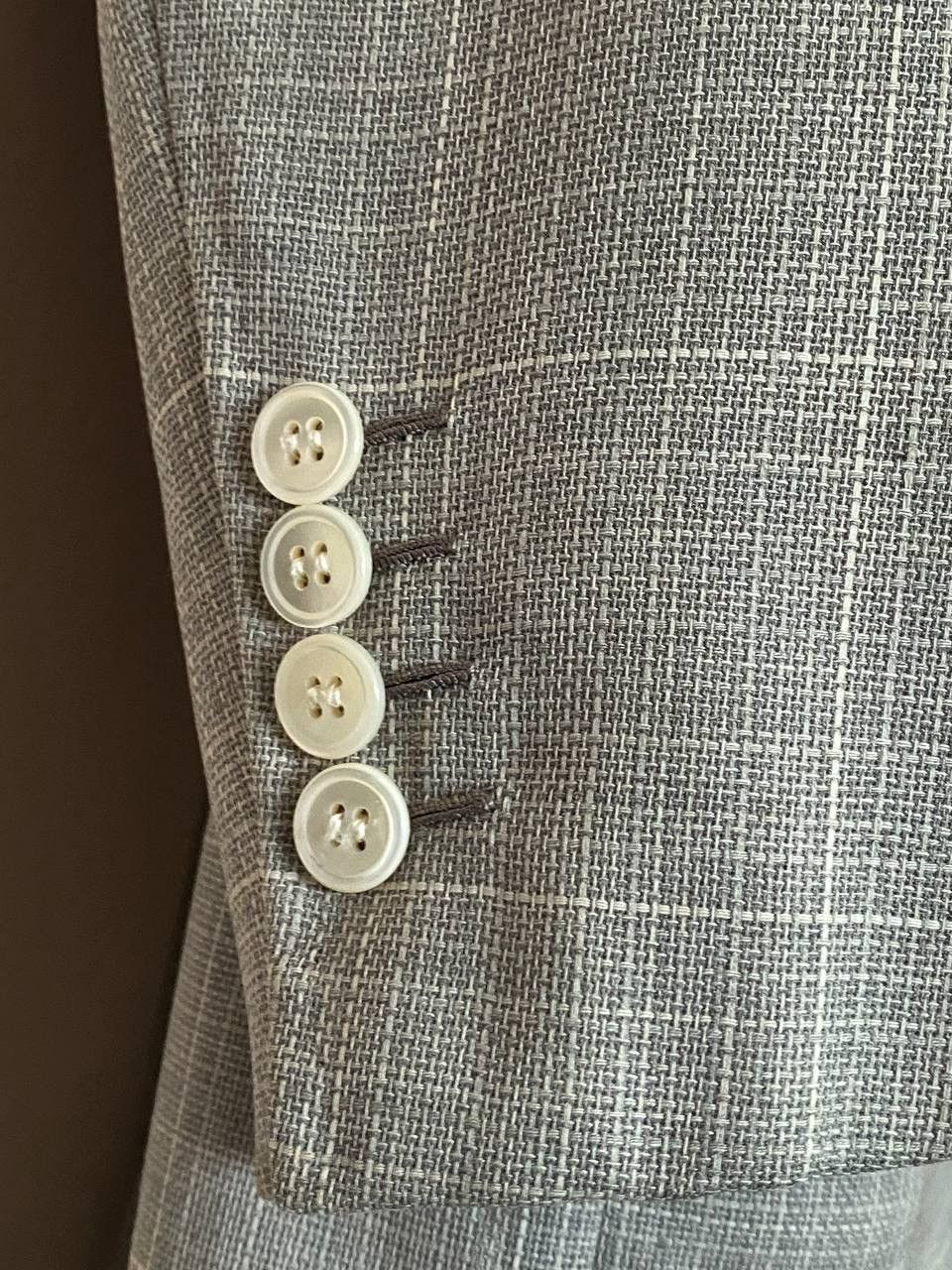 Brioni Brioni Blazer Nomentano Gray Knit Windowpane Wool Sportcoat Size 40S - 8 Thumbnail