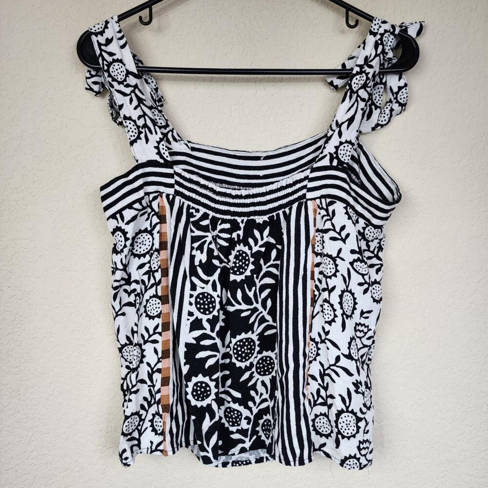 Other Jane + Delancy Medium Boho Tank Top Blouse Size M / US 6-8 / IT 42-44 - 2 Thumbnail