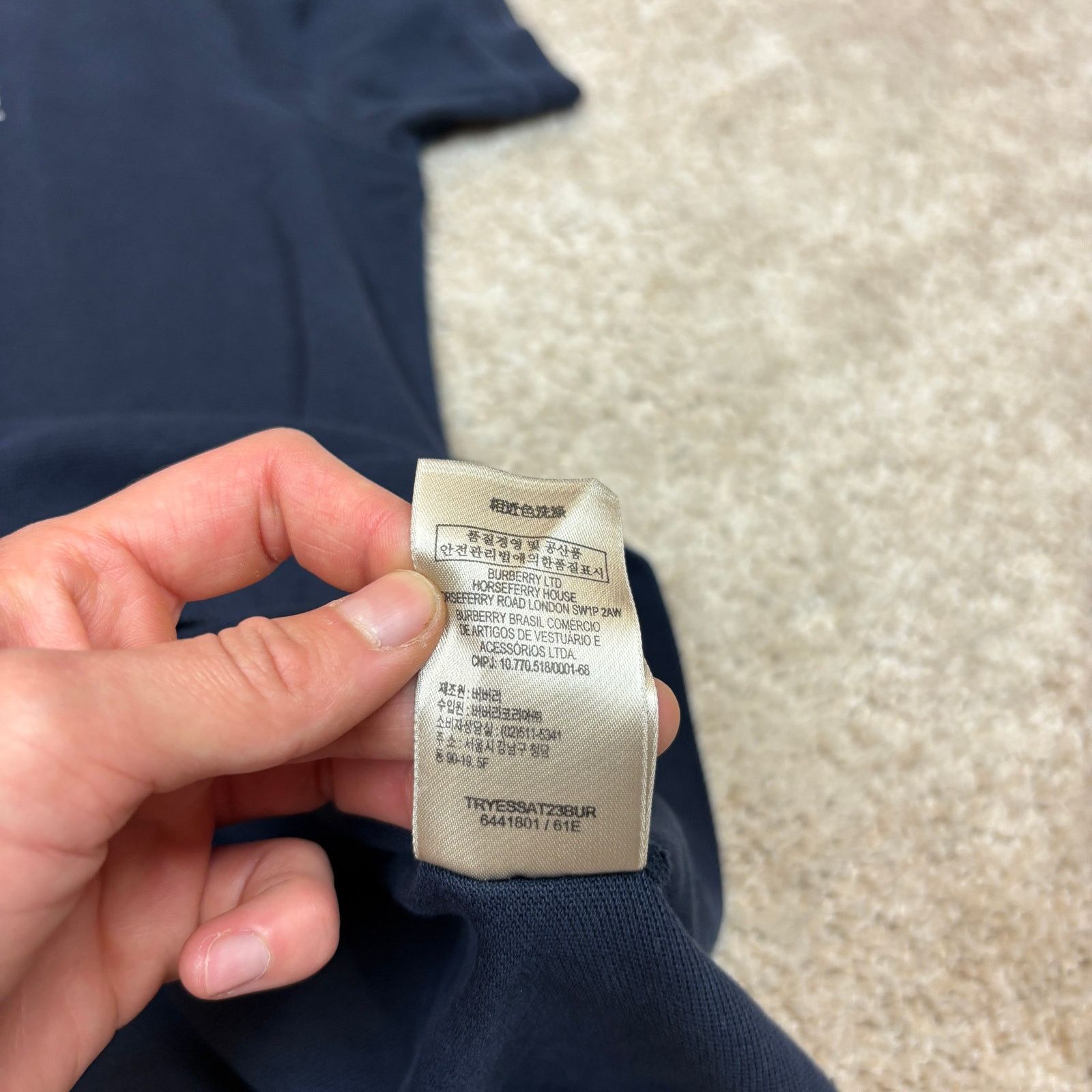 Burberry Burberry Vrit London Polo Shirt Men's Large Preppy Old Money Size US L / EU 52-54 / 3 - 10 Thumbnail