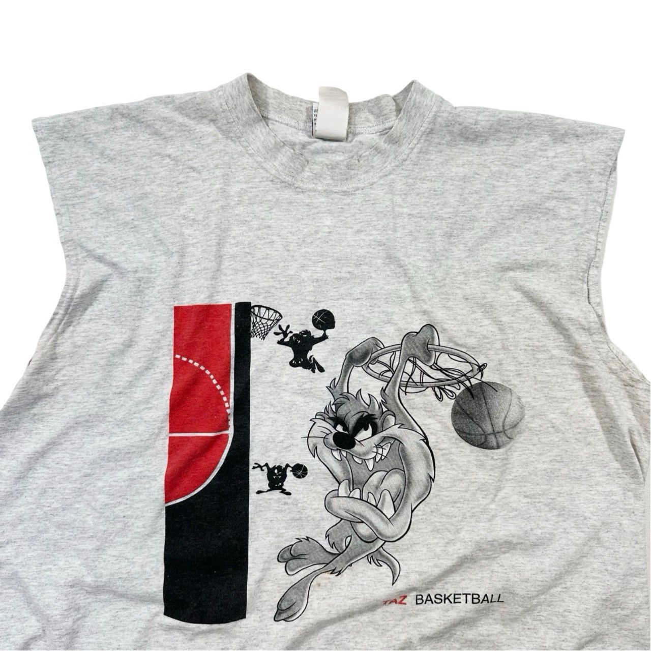 Vintage Vintage 90s Taz Basketball Big Print Sleeveless Graphic Size US L / EU 52-54 / 3 - 2 Thumbnail