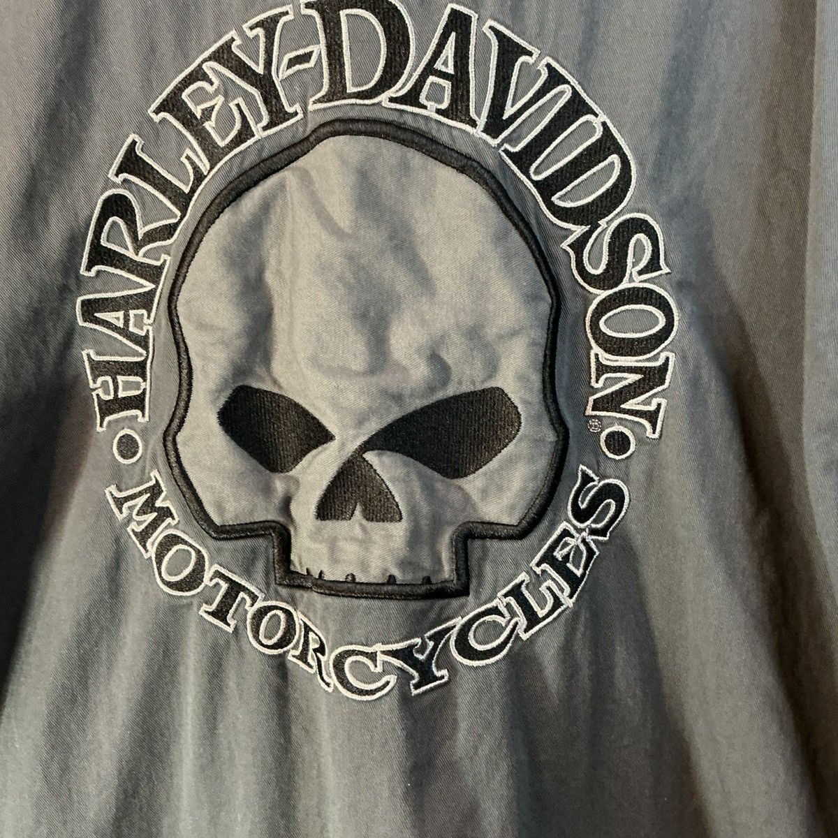 Harley Davidson Harley Davidson Skull Work Shirt 3XL Gray Size US XXL / EU 58 / 5 - 5 Thumbnail