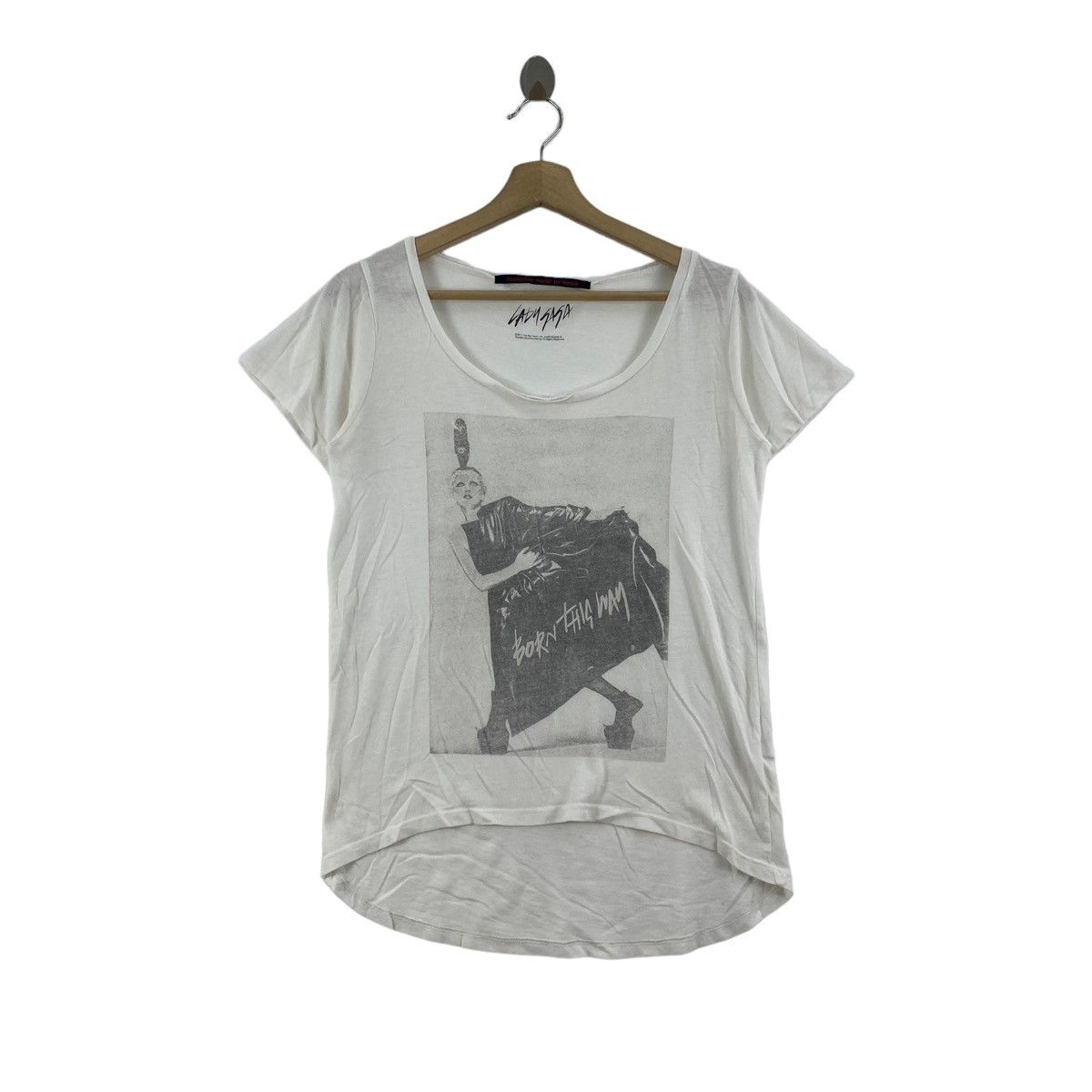 Vintage Vintage LADY GAGA Born This Way Album Print White Size S / US 4 / IT 40 - 1 Thumbnail
