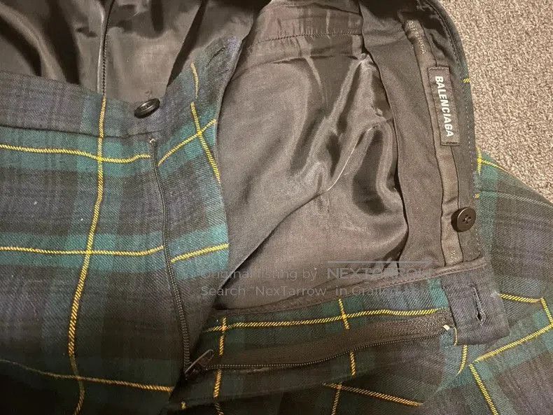 Balenciaga Balenciaga Men's Plaid Casual Pants. Size US 32 / EU 48 - 3 Thumbnail