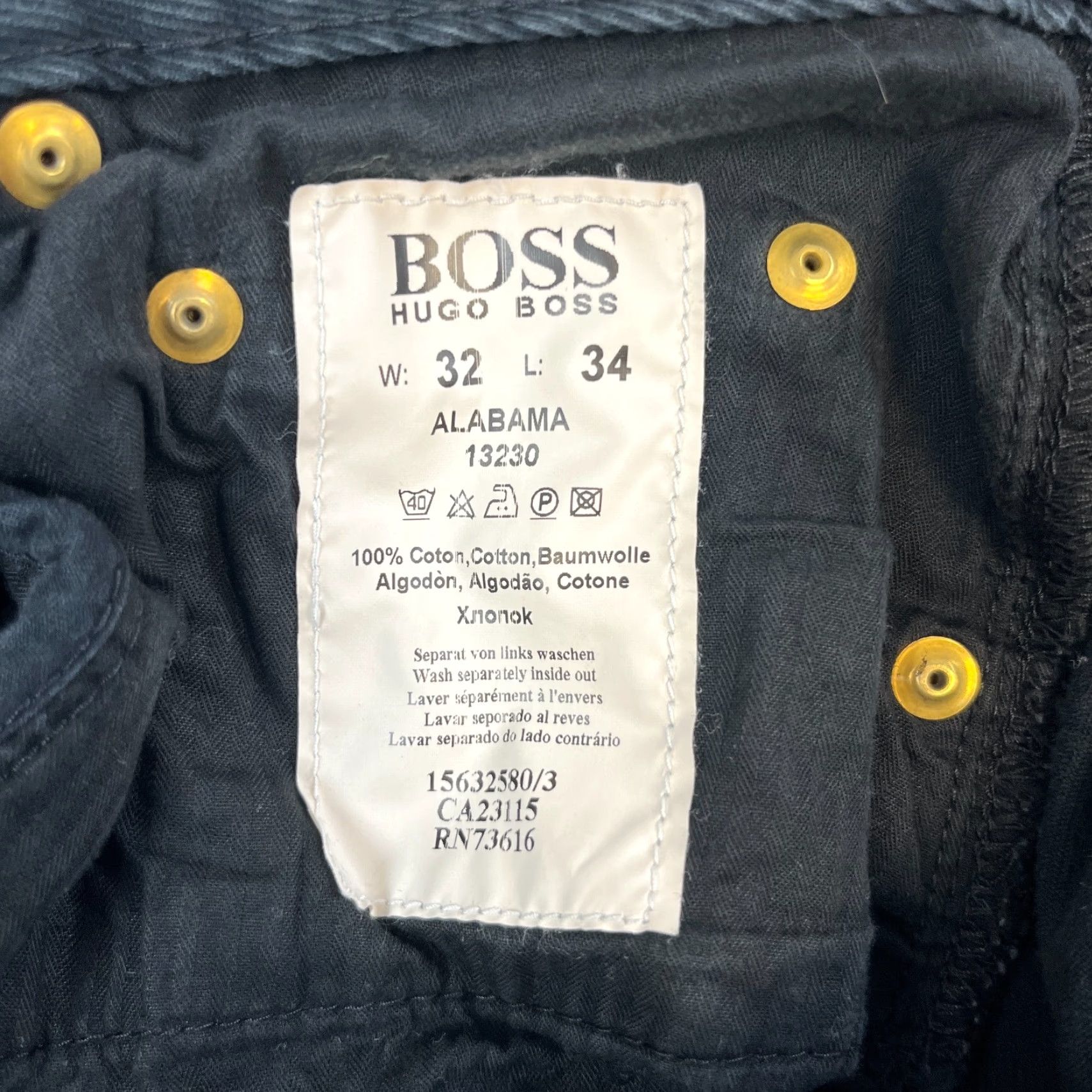 Hugo Boss Hugo Boss Jeans Regular Straight 28 32 Dark Black Lightweight VTG Preppy Mens Jeans Size US 28 / EU 44 - 7 Thumbnail