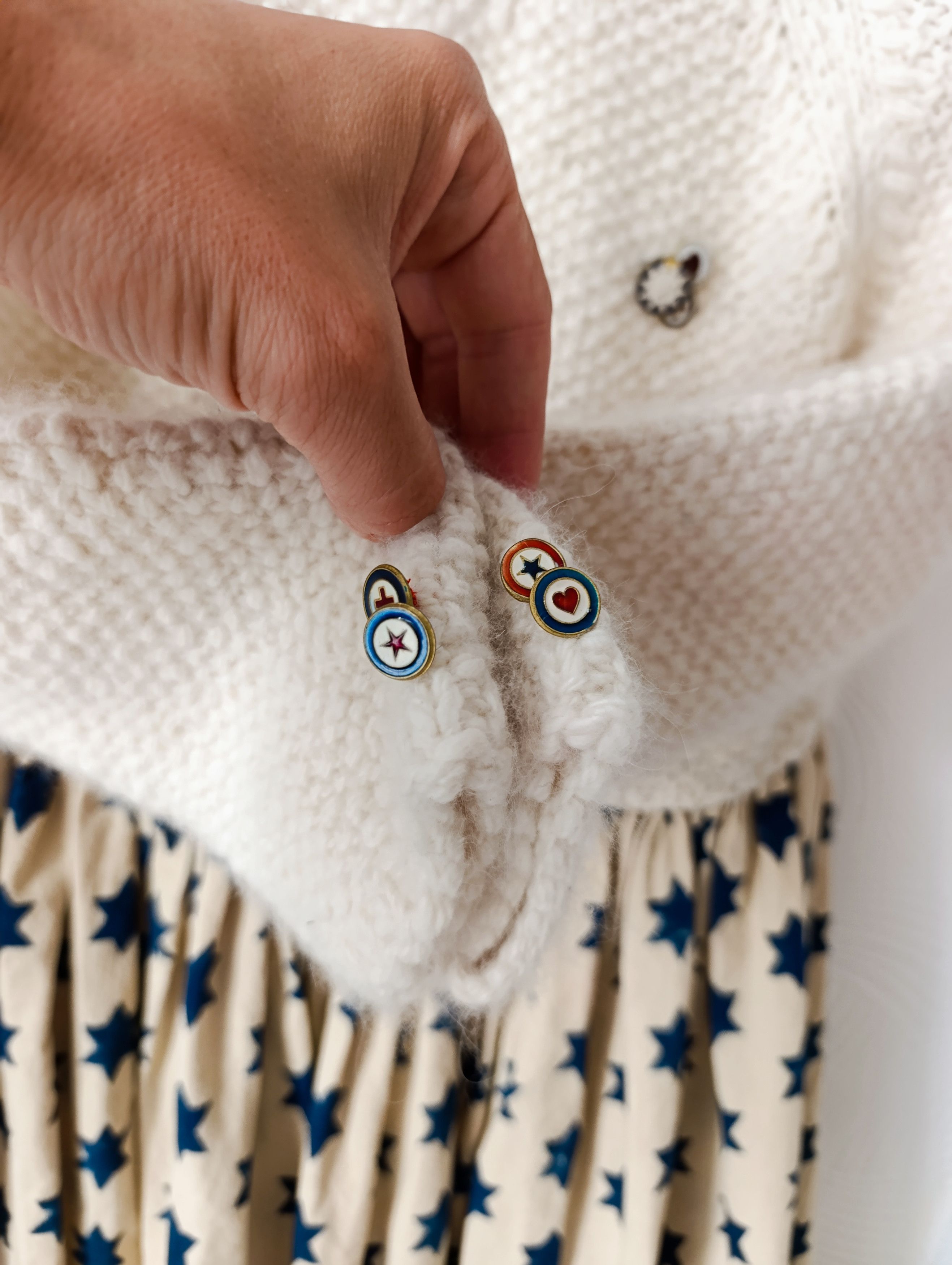Handmade PERO WOOL MID-LENGHT HAND MADE DRESS MADE IN INDIA Size XS / US 0-2 / IT 36-38 - 6 Thumbnail