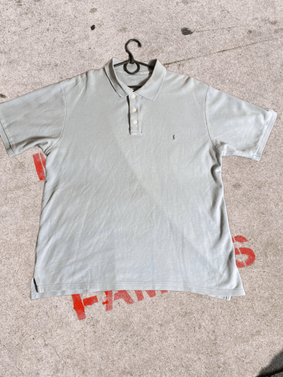 Vintage × Yves Saint Laurent Polo YSL Tee shirt big logo Yves Saint Laurent Size US XL / EU 56 / 4 - 1 Thumbnail