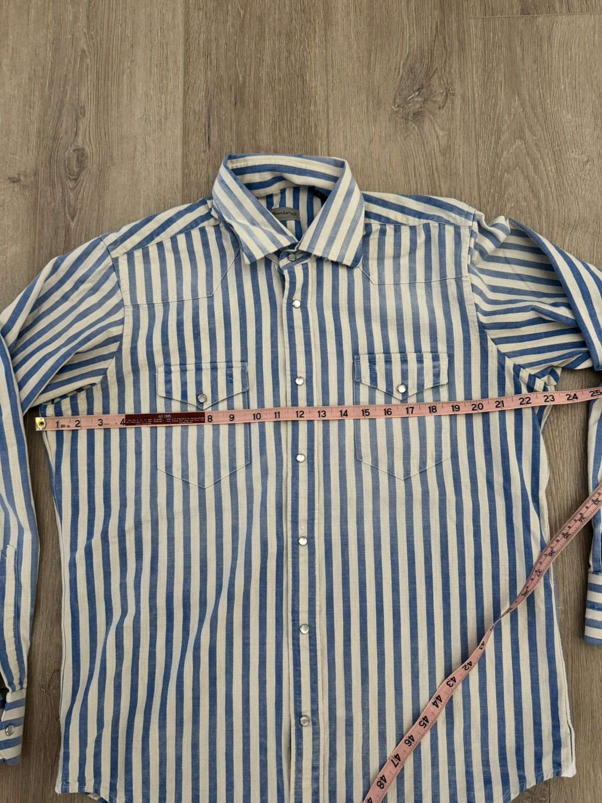 SARTORIO Sartorio Napoli Western Striped Snap Shirt Size US L / EU 52-54 / 3 - 5 Thumbnail