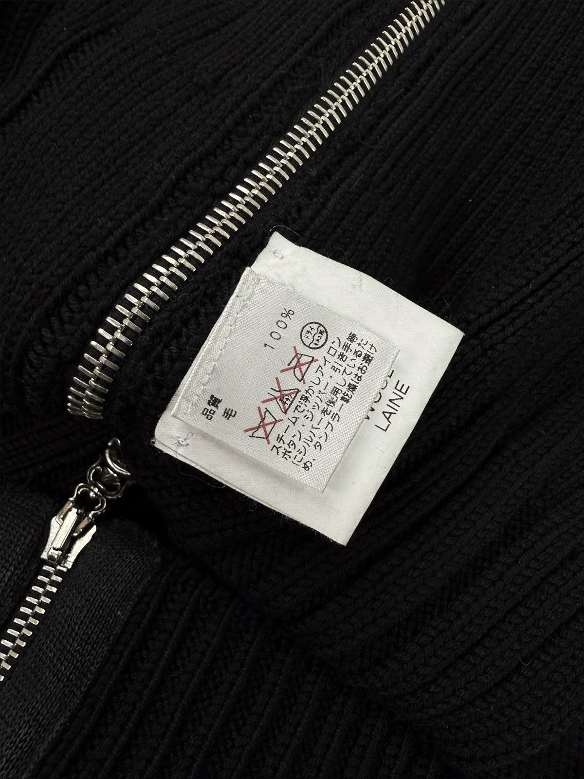 Chrome Hearts Chrome Hearts Heavy Weight Ribbed Dagger Side Zip Knitted Sweater Size US L / EU 52-54 / 3 - 5 Thumbnail