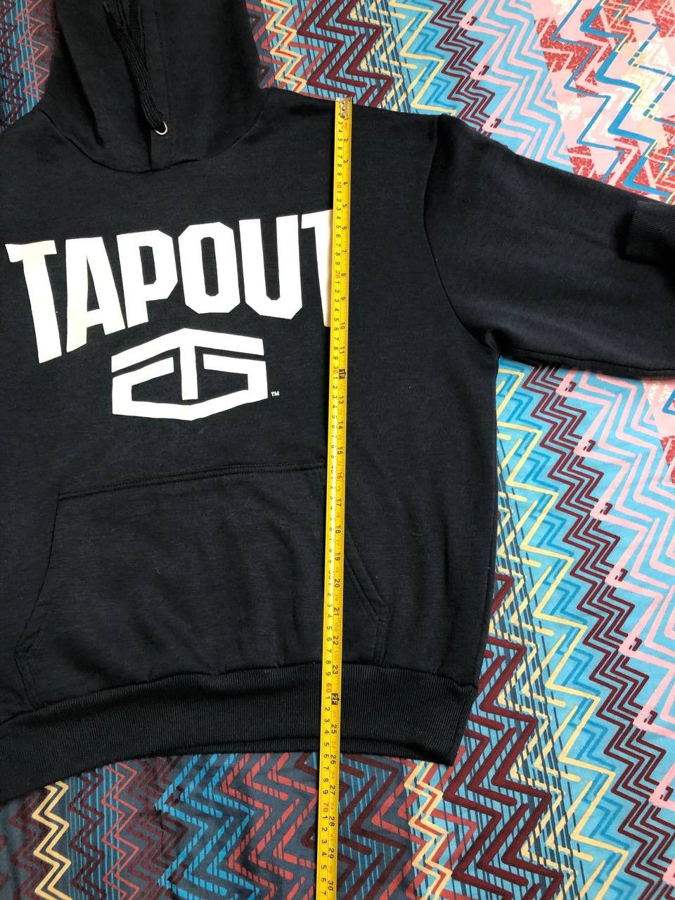 Tapout vintage streetwear TAPOUT big logo black Sweatshirt hoodie Size US L / EU 52-54 / 3 - 8 Thumbnail