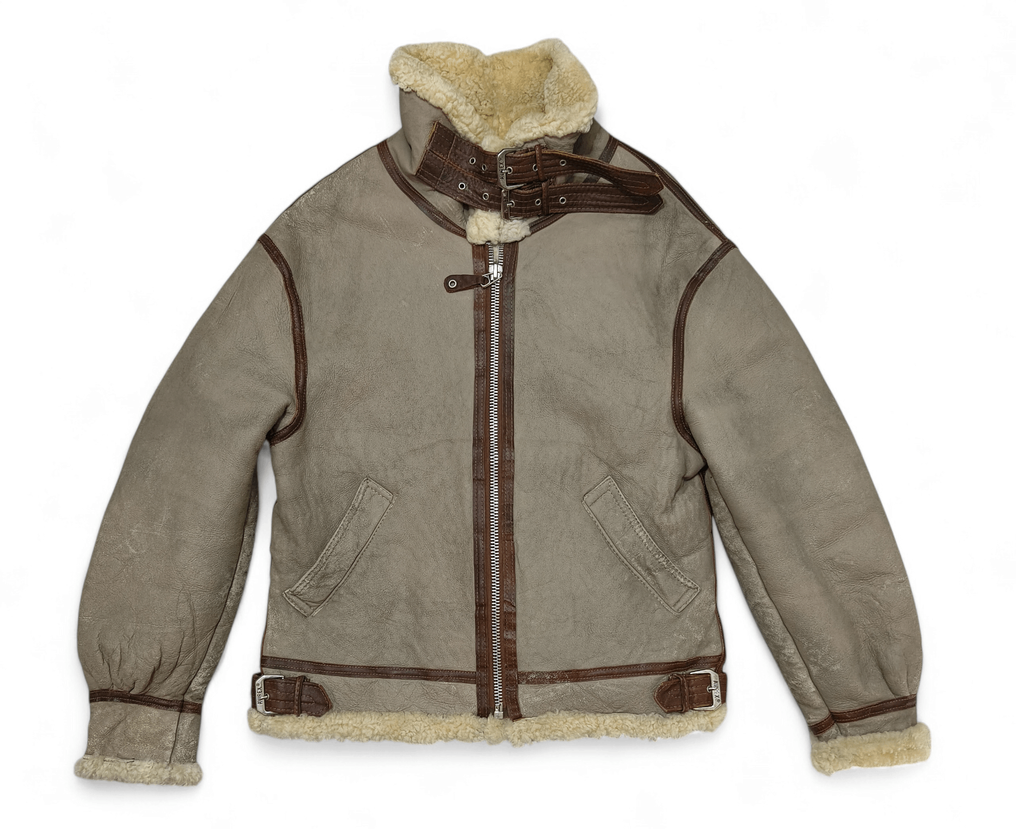 Avirex Vintage 80s Avirex Limited USA B3 Shearling Leather Jacket Size US M / EU 48-50 / 2 - 5 Thumbnail