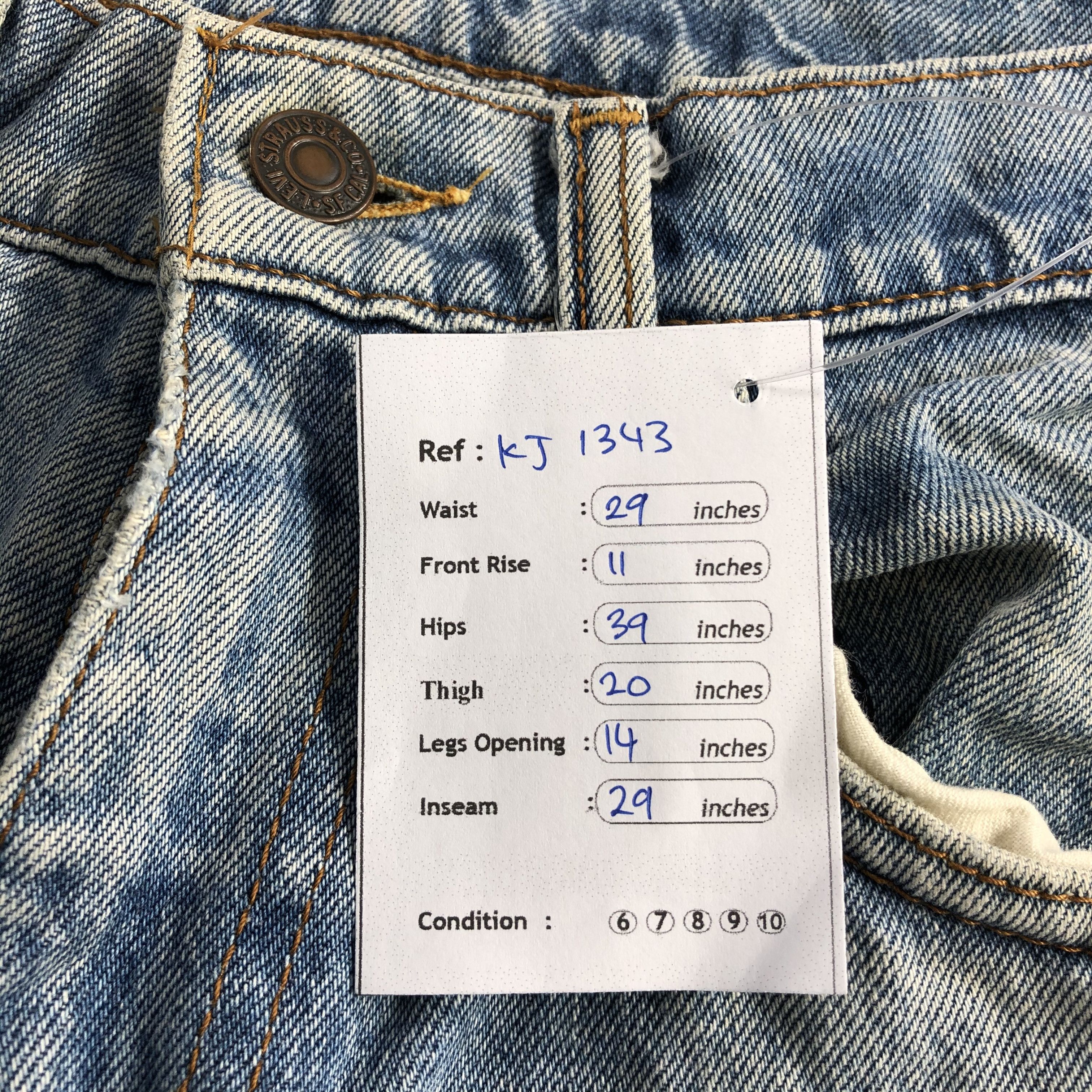 Levi's Vintage Levis Jeans Medium Wash Denim KJ1343 Size US 29 - 11 Thumbnail
