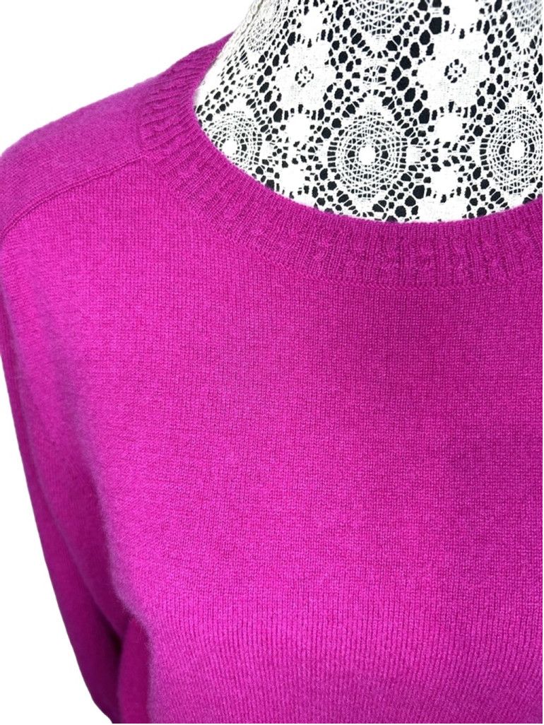 Other 100% cashmere Martha Stewart fuschia magenta sweater size s Size S / US 4 / IT 40 - 3 Thumbnail
