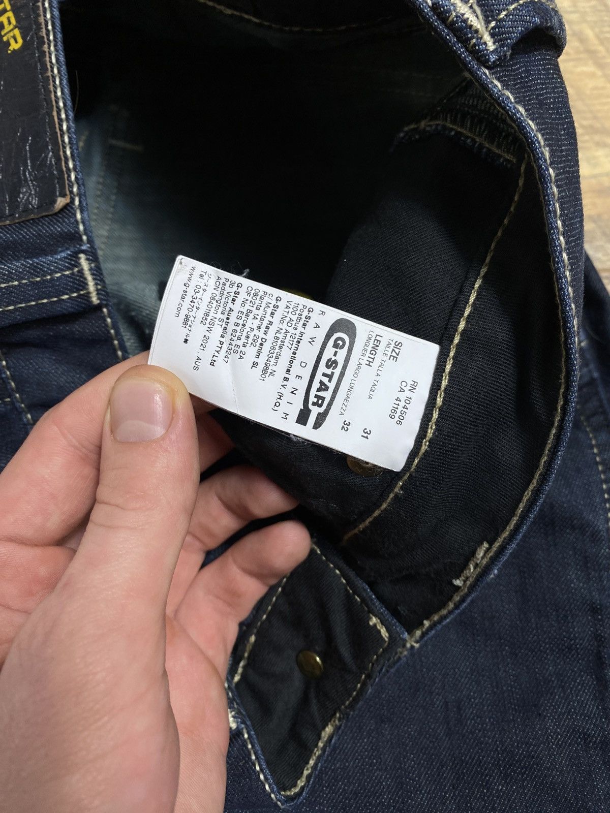 G-Star G-Star Raw GS3301 "96" Originals Denim Jeans 31x32 Size US 31 - 6 Thumbnail