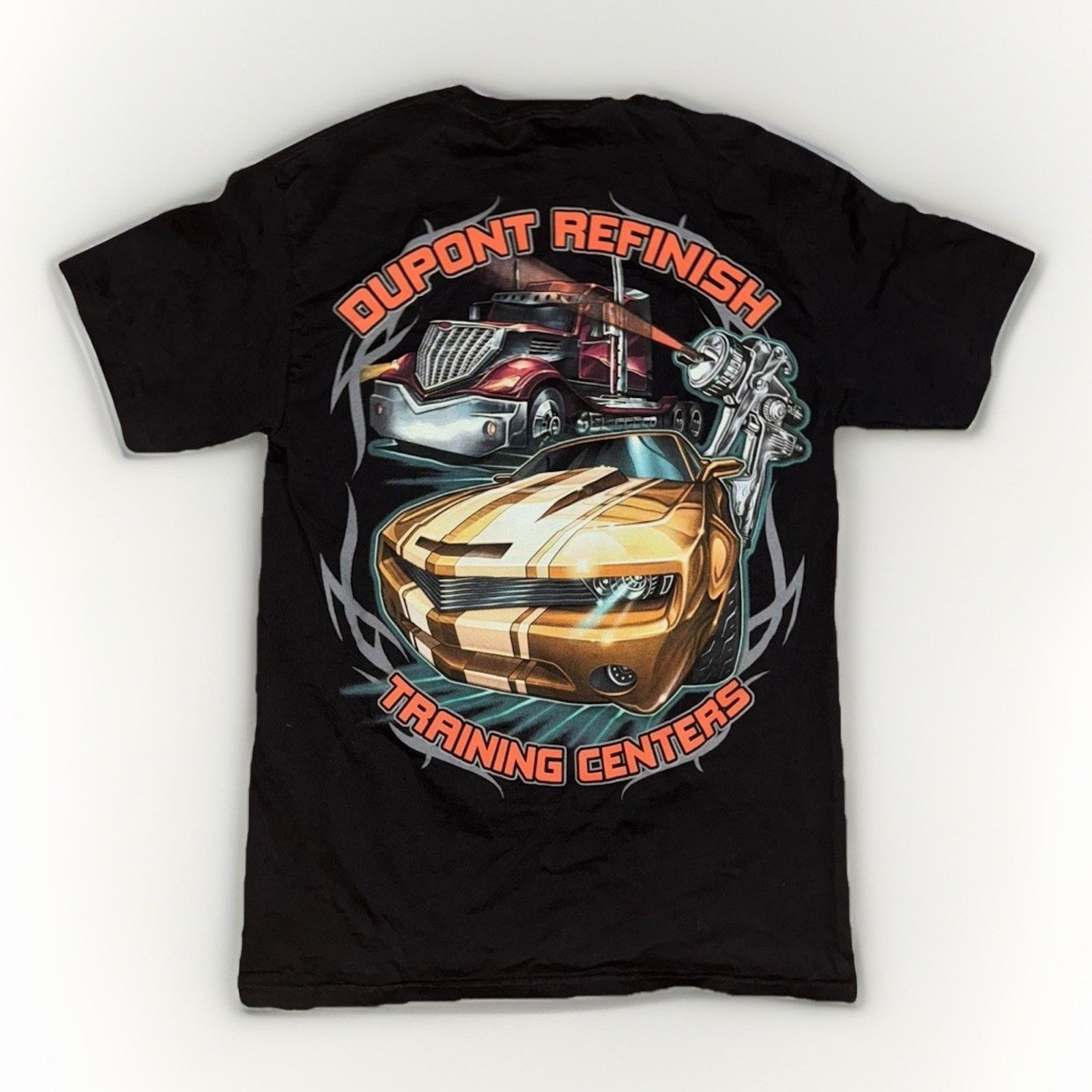 DuPont × NASCAR × Vintage DuPont Mustang Graphic T-Shirt Black S Trucker Tee Car Tee Size US S / EU 44-46 / 1 - 1 Thumbnail