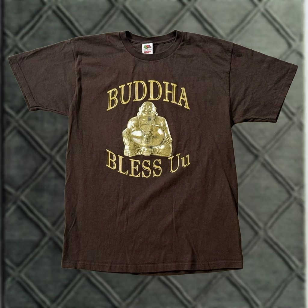 Fruit Of The Loom VINTAGE Buddha Bless UU Shirt Large Unitarian Universalist Siddhartha Lord Nike Size US L / EU 52-54 / 3 - 1 Thumbnail