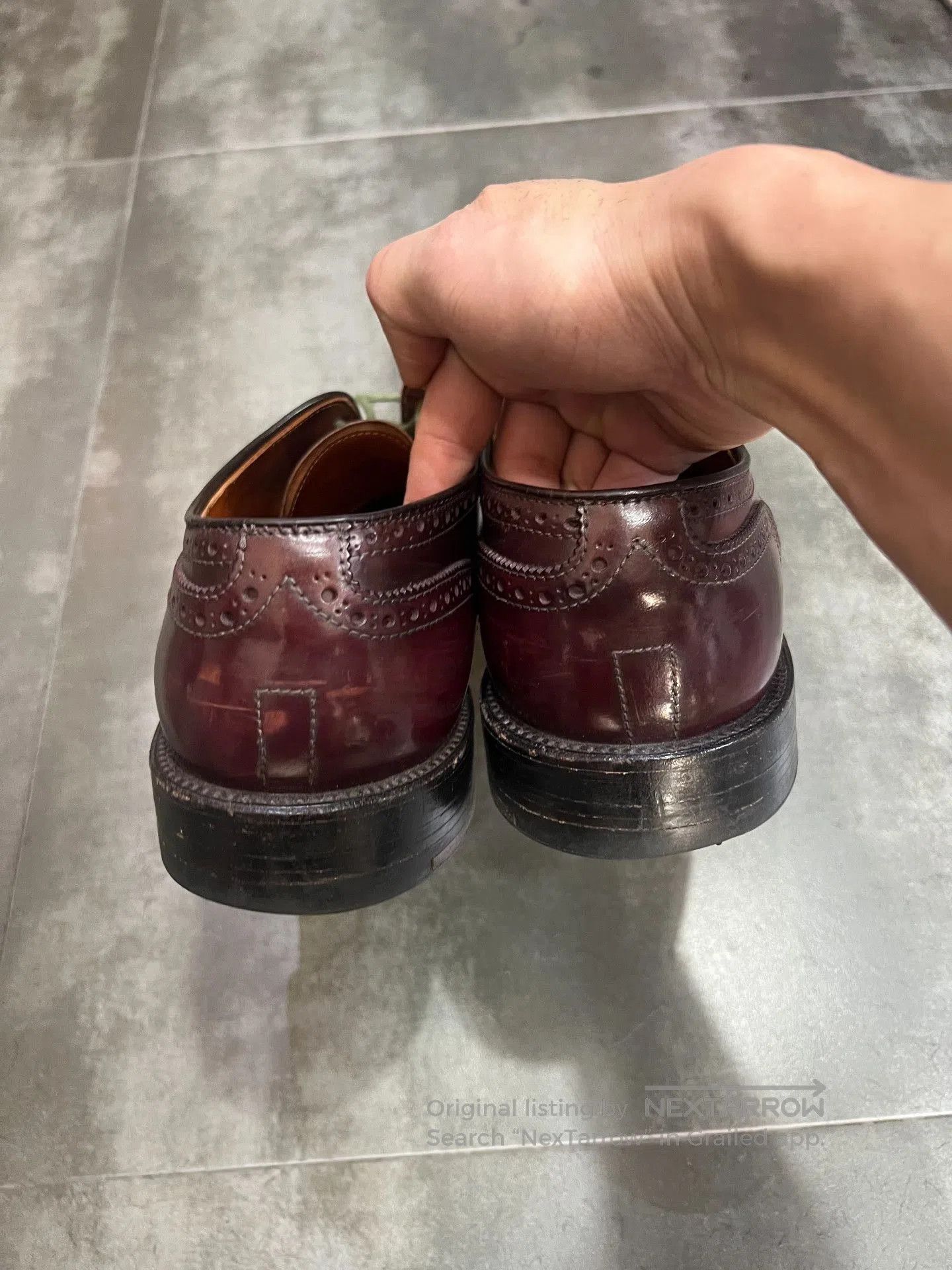 Alden Alden Carved Toe Shell Cordovan Boots. Size US 8.5 / EU 41-42 - 3 Thumbnail