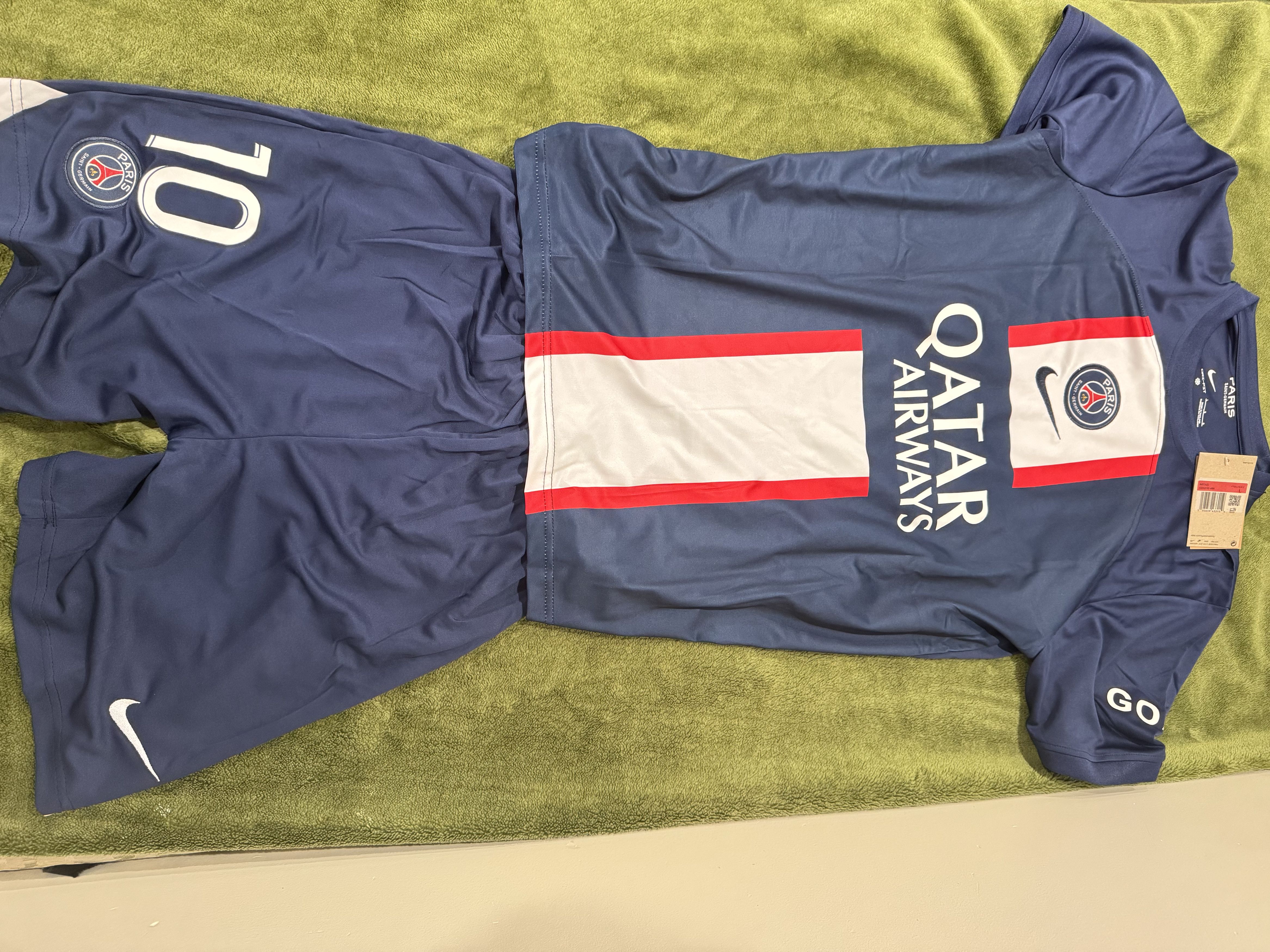 hot psg paris saint germain 22-2023 neymar jr jersey set size l