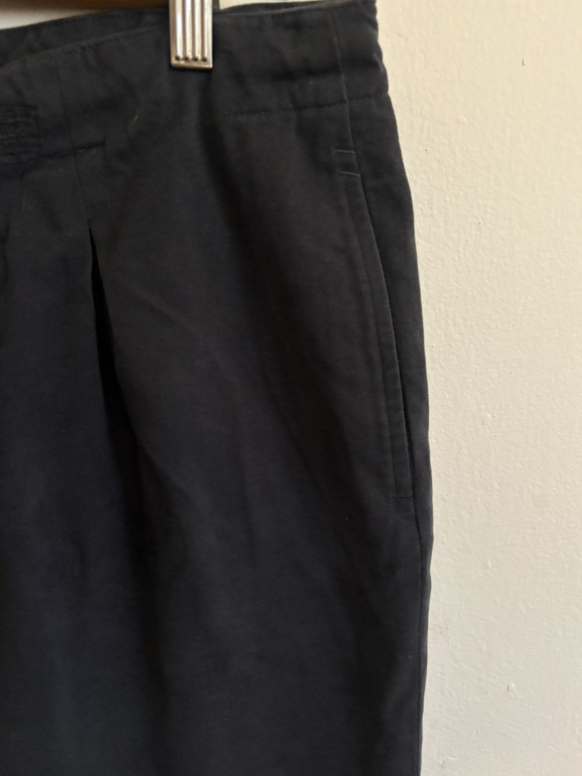 Stoffa Stoffa Single Pleat Peached Cotton Trouser (Dark Indigo) Size US 31 - 2 Thumbnail
