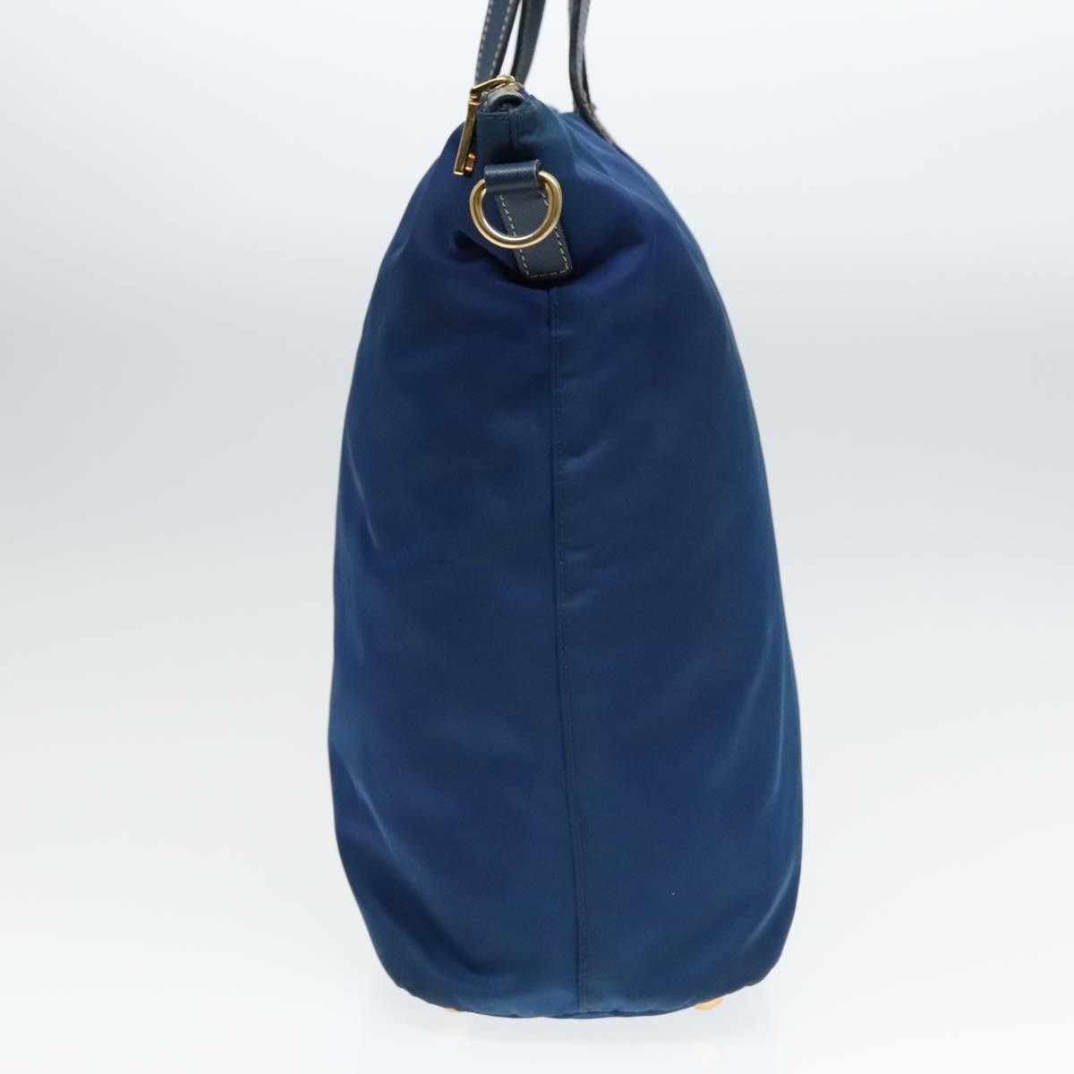 Prada PRADA Tote Bag Nylon Blue Gold Size ONE SIZE - 3 Thumbnail