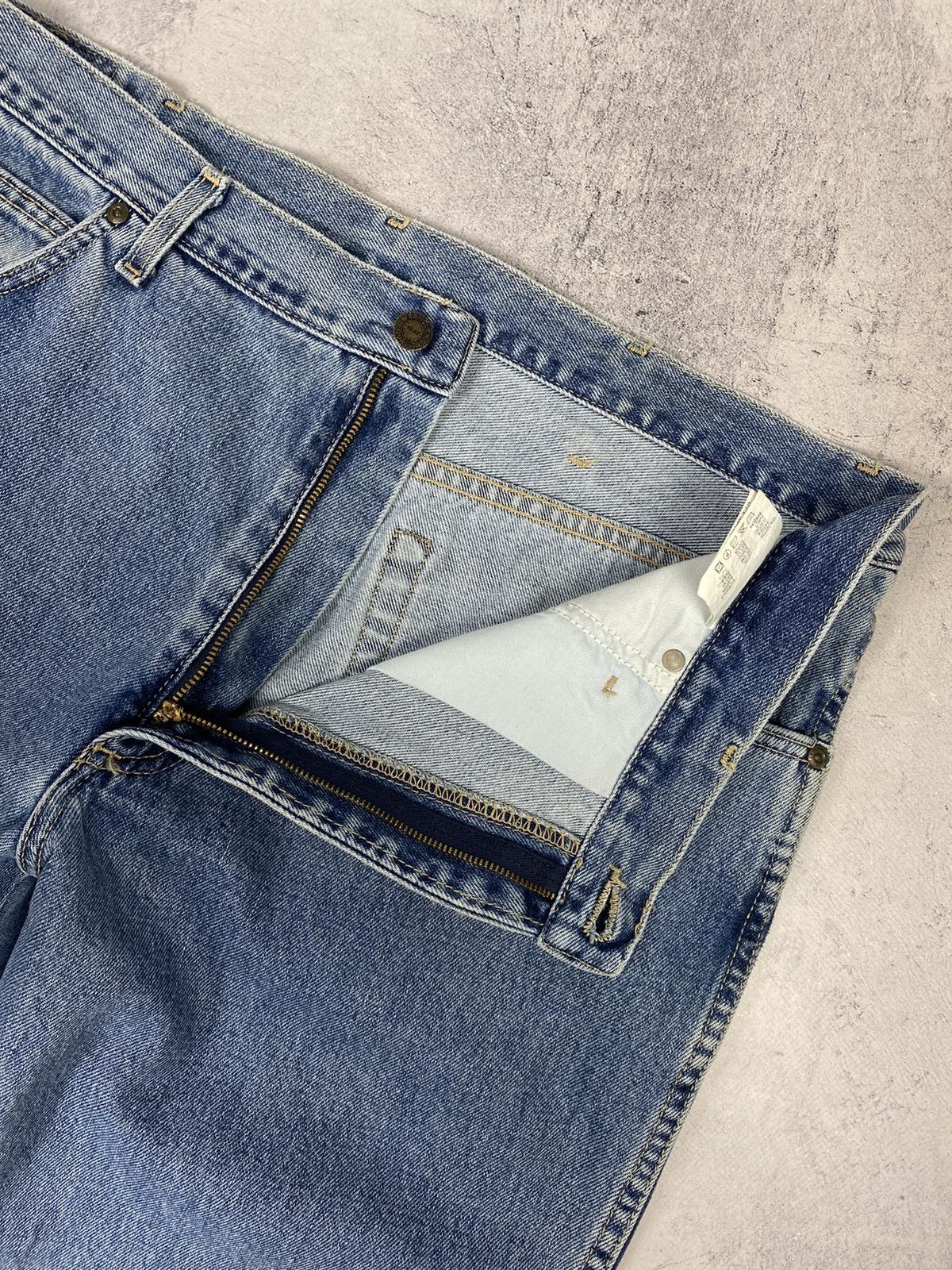 Designer × Wrangler Wrangler Washed Blue Denim Jeans Pants Size US 38 / EU 54 - 12 Thumbnail