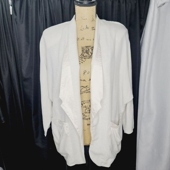 image of Paco Rabanne Vintage Designer Paco Rebanne Neutral Classic Blazer in Beige, Women's (Size XL)