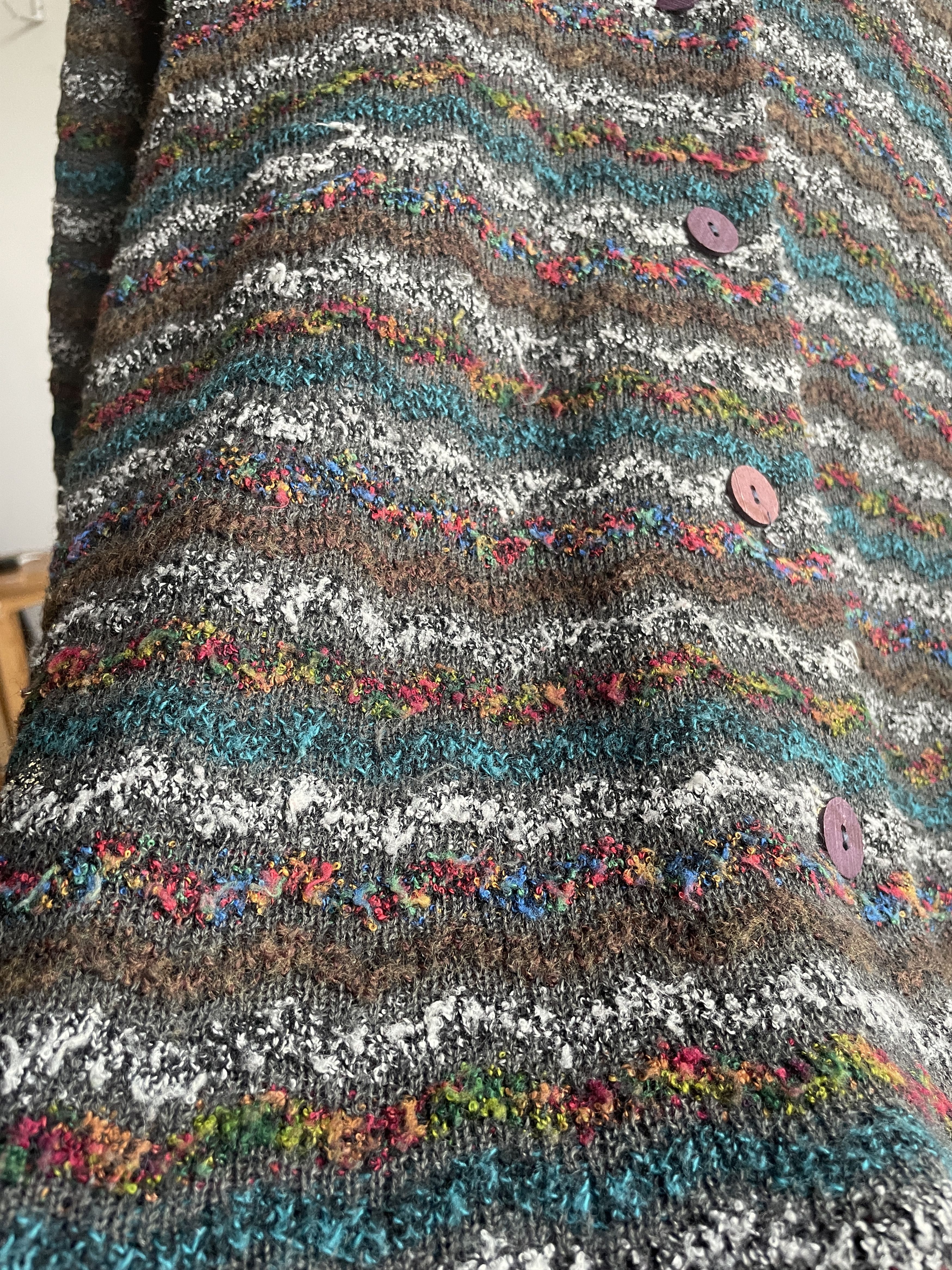 Missoni Missoni Vintage 90's Womens Wool Button Up Cardigan Size M / US 6-8 / IT 42-44 - 5 Thumbnail