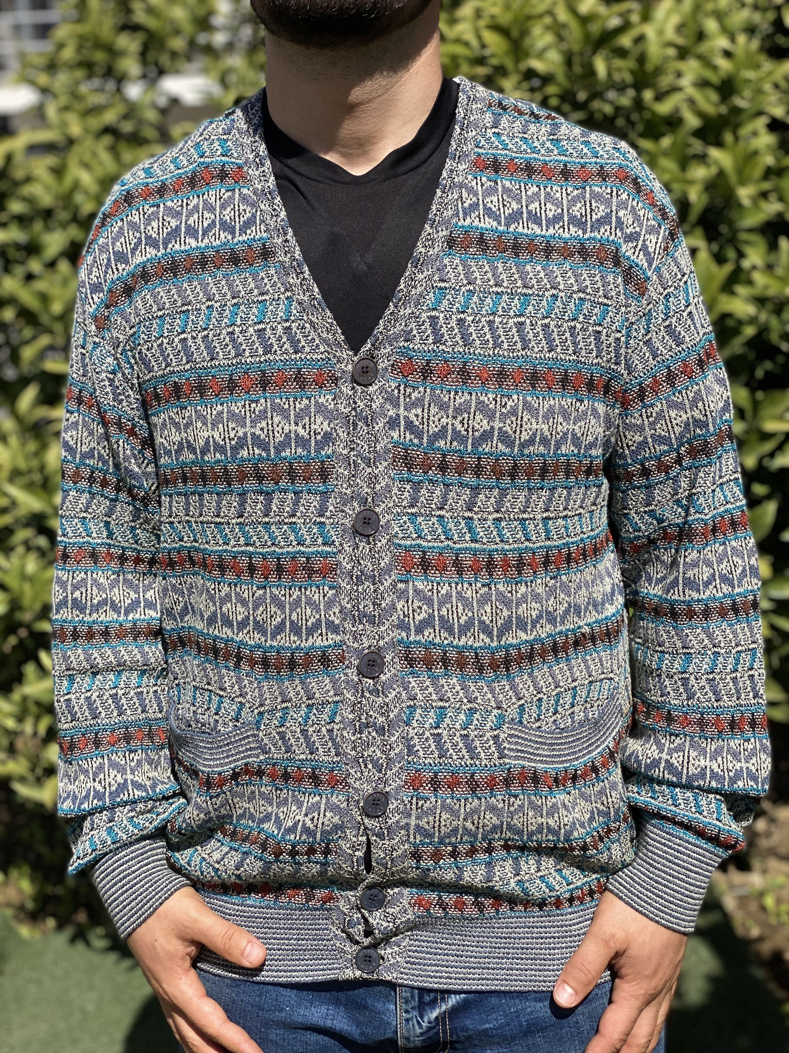 Missoni Missoni 3D Knit Pullover Geometr Retro Size 48 M Jeresy Size US M / EU 48-50 / 2 - 4 Thumbnail