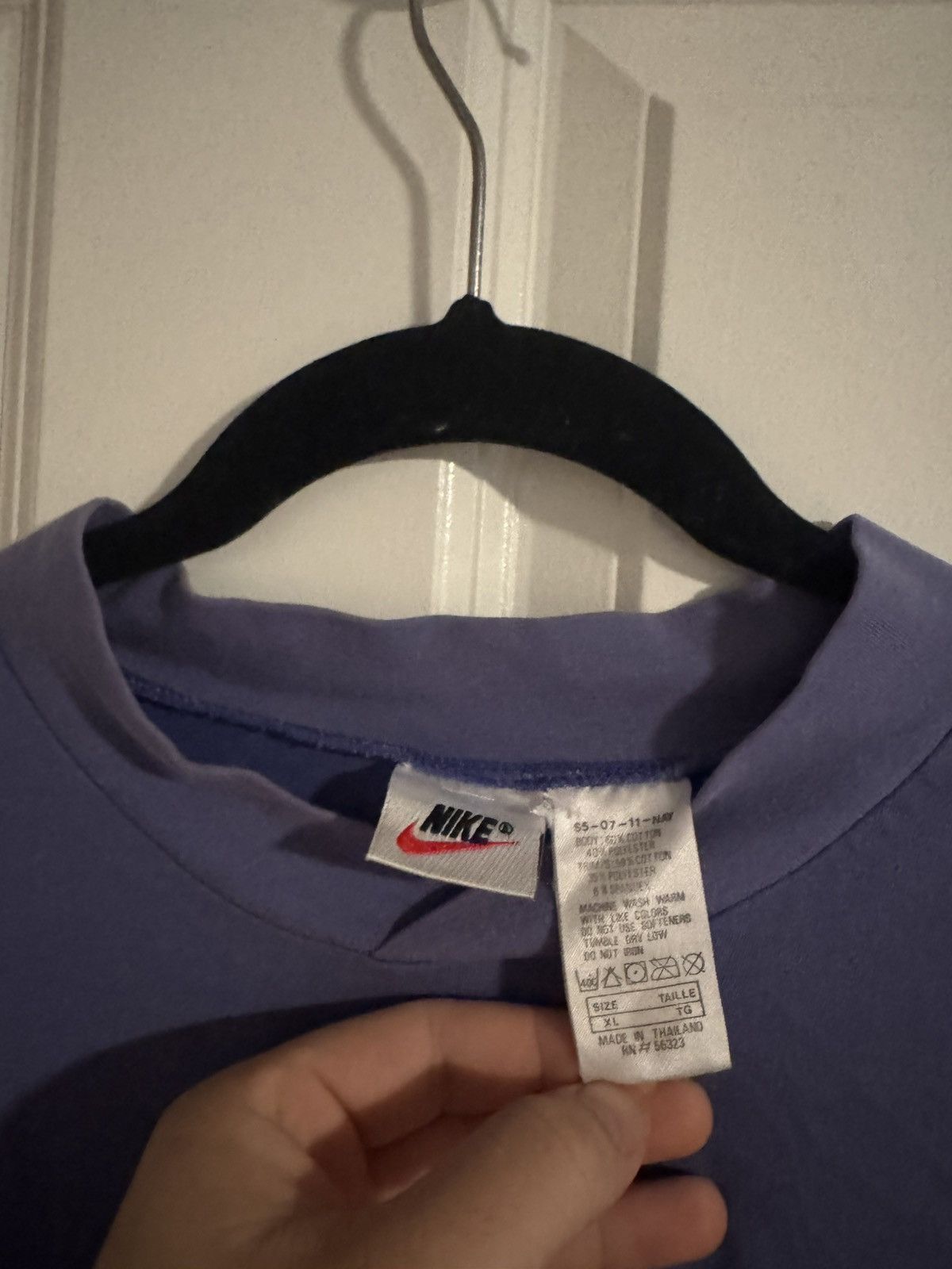 Nike Vintage Nike Fit lavender long sleeve Size US XL / EU 56 / 4 - 3 Thumbnail