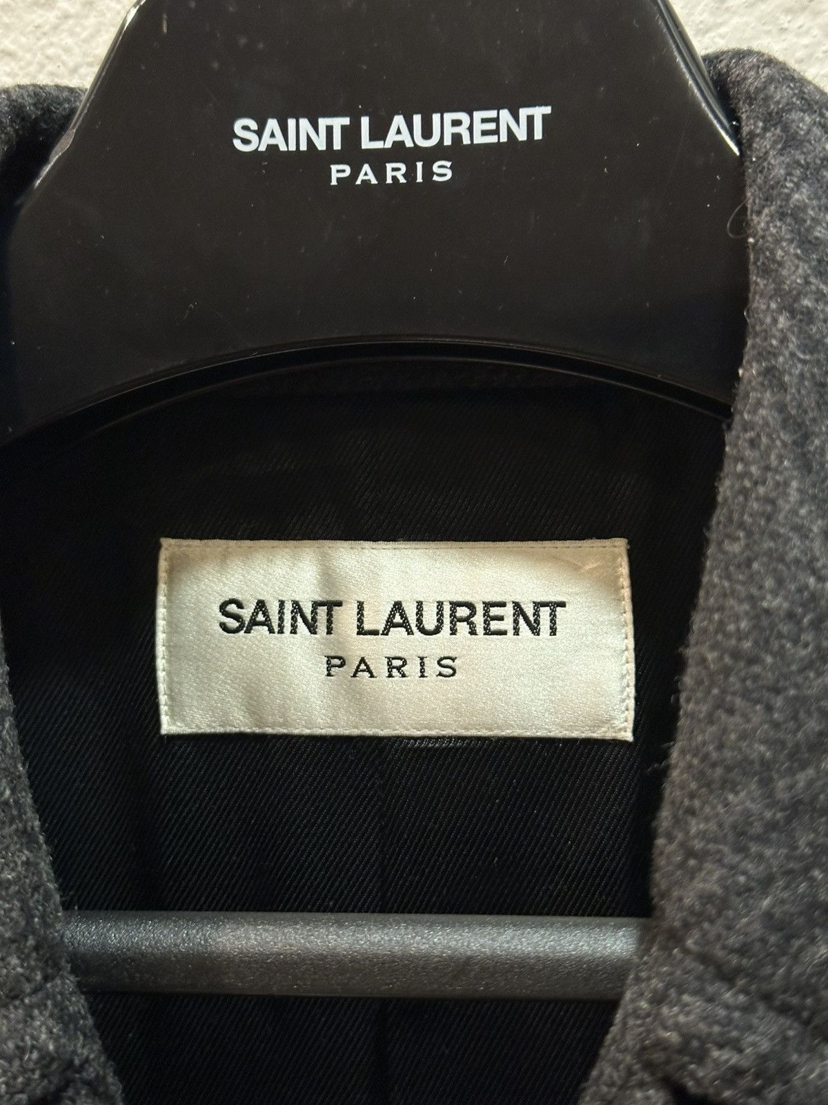 Hedi Slimane × Saint Laurent Paris FW15 Double Breasted Wool Plaid Peacoat 50 Size US M / EU 48-50 / 2 - 4 Thumbnail