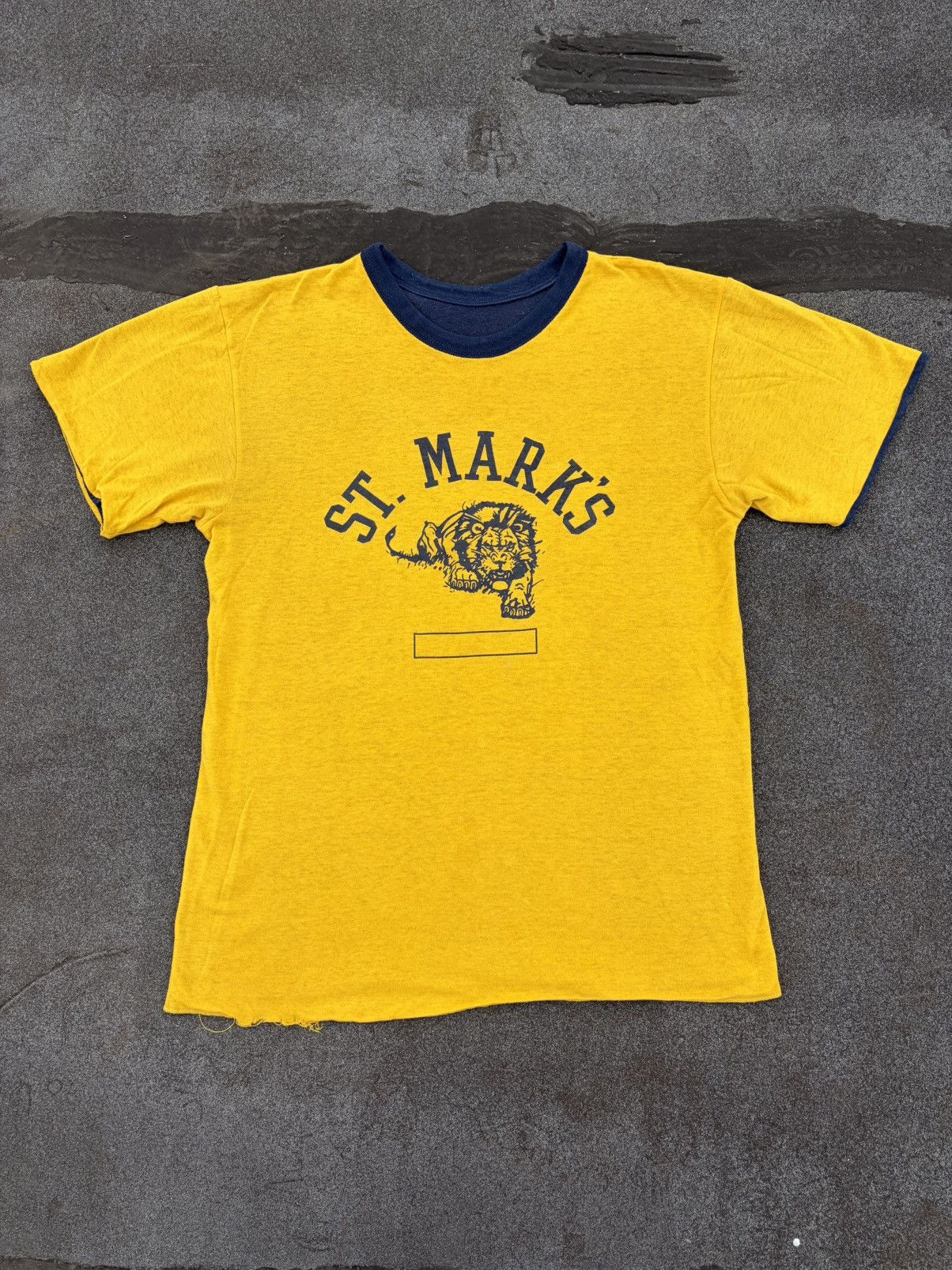 Other Vintage Reversible St. Marks College T shirt 70’s yellow Size US M / EU 48-50 / 2 - 1 Thumbnail