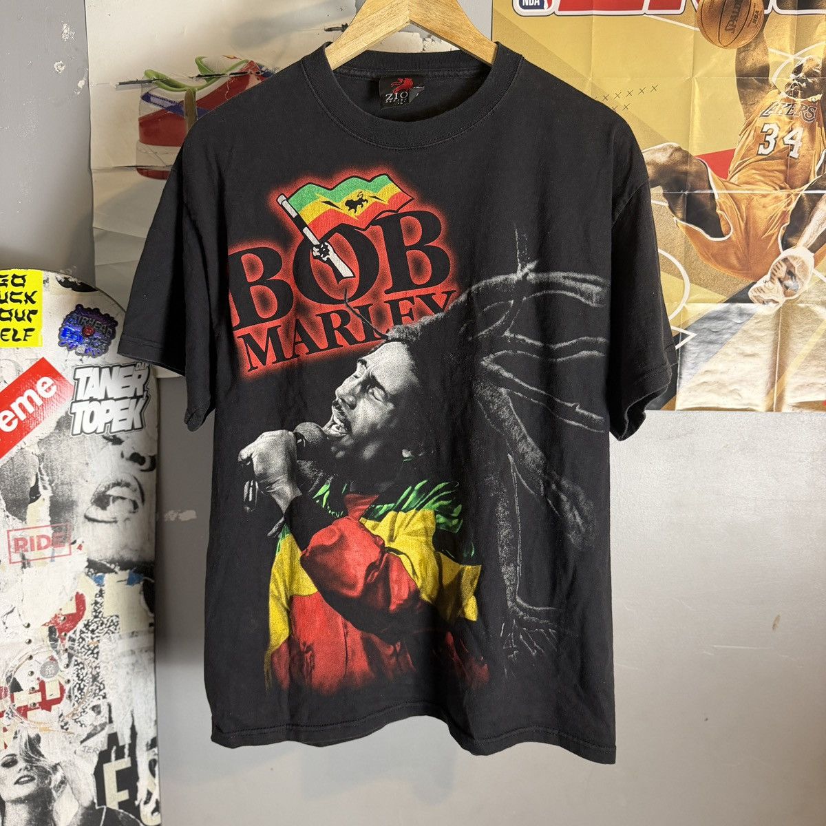 Vintage Bob Marley y2k graphic tee Size US L / EU 52-54 / 3 - 1 Thumbnail
