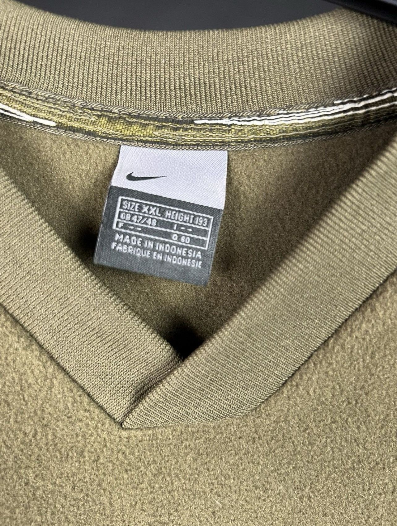 Nike × Vintage Nike fleece vintage green rare sweatshirt Size US XXL / EU 58 / 5 - 5 Thumbnail