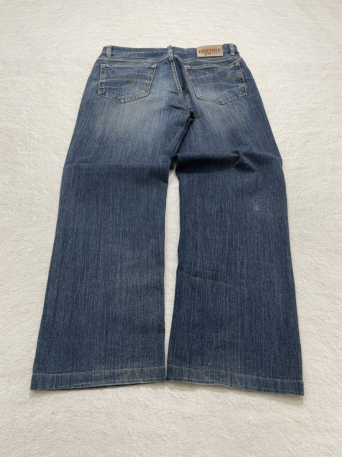 If Six Was Nine 2000s Jeans Washed Fading Denim Y2K Size US 32 / EU 48 - 7 Thumbnail
