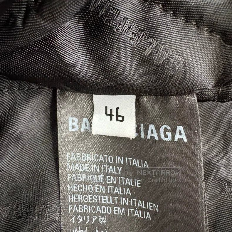 Balenciaga Balenciaga Logo Chest Printed Double Zip Sheepskin Hoodie Size US S / EU 44-46 / 1 - 7 Thumbnail
