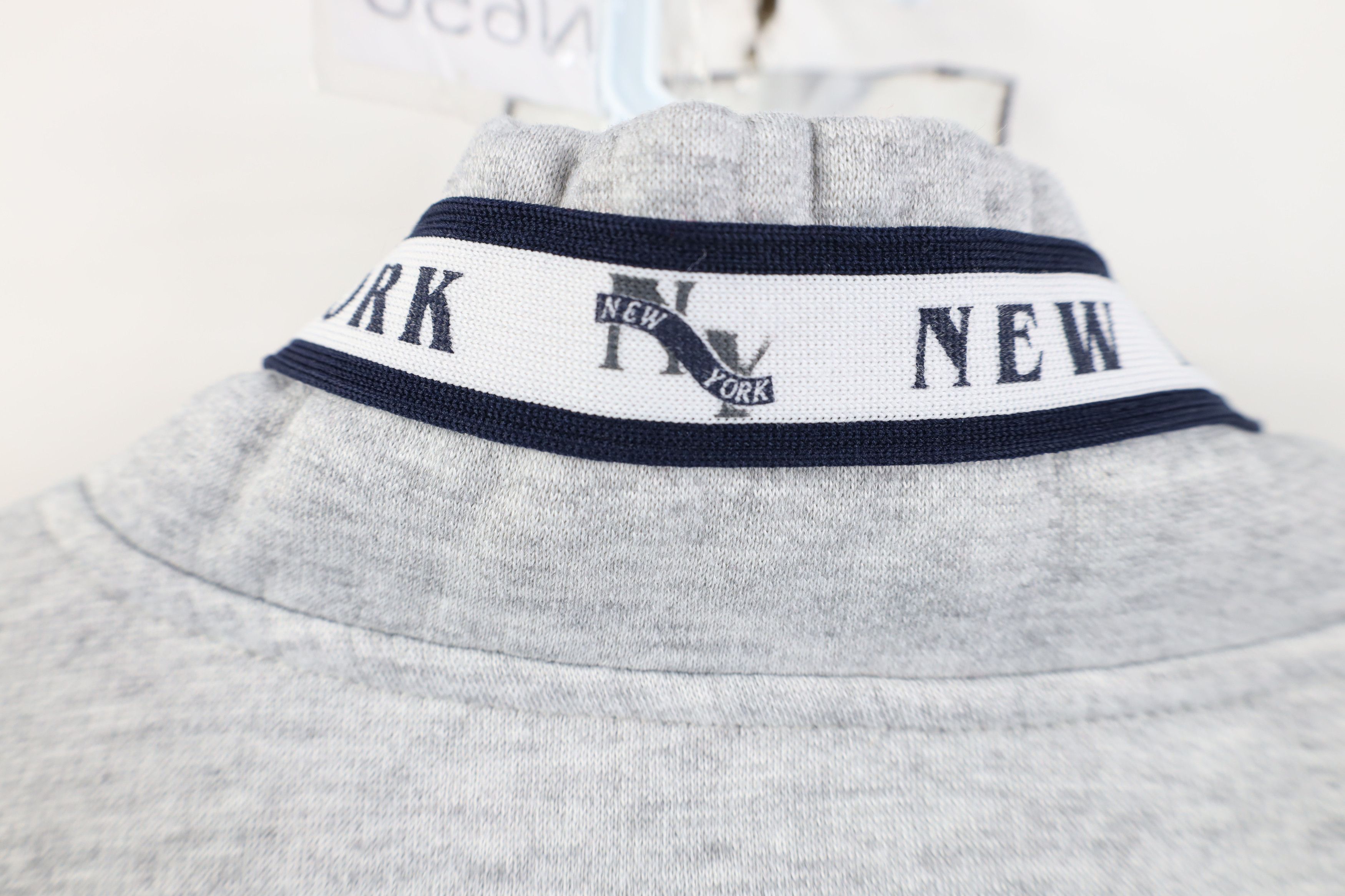 Vintage Vintage 90s Y2K Streetwear New York 1/4 Half Zip Sweatshirt Size US XXL / EU 58 / 5 - 11 Thumbnail