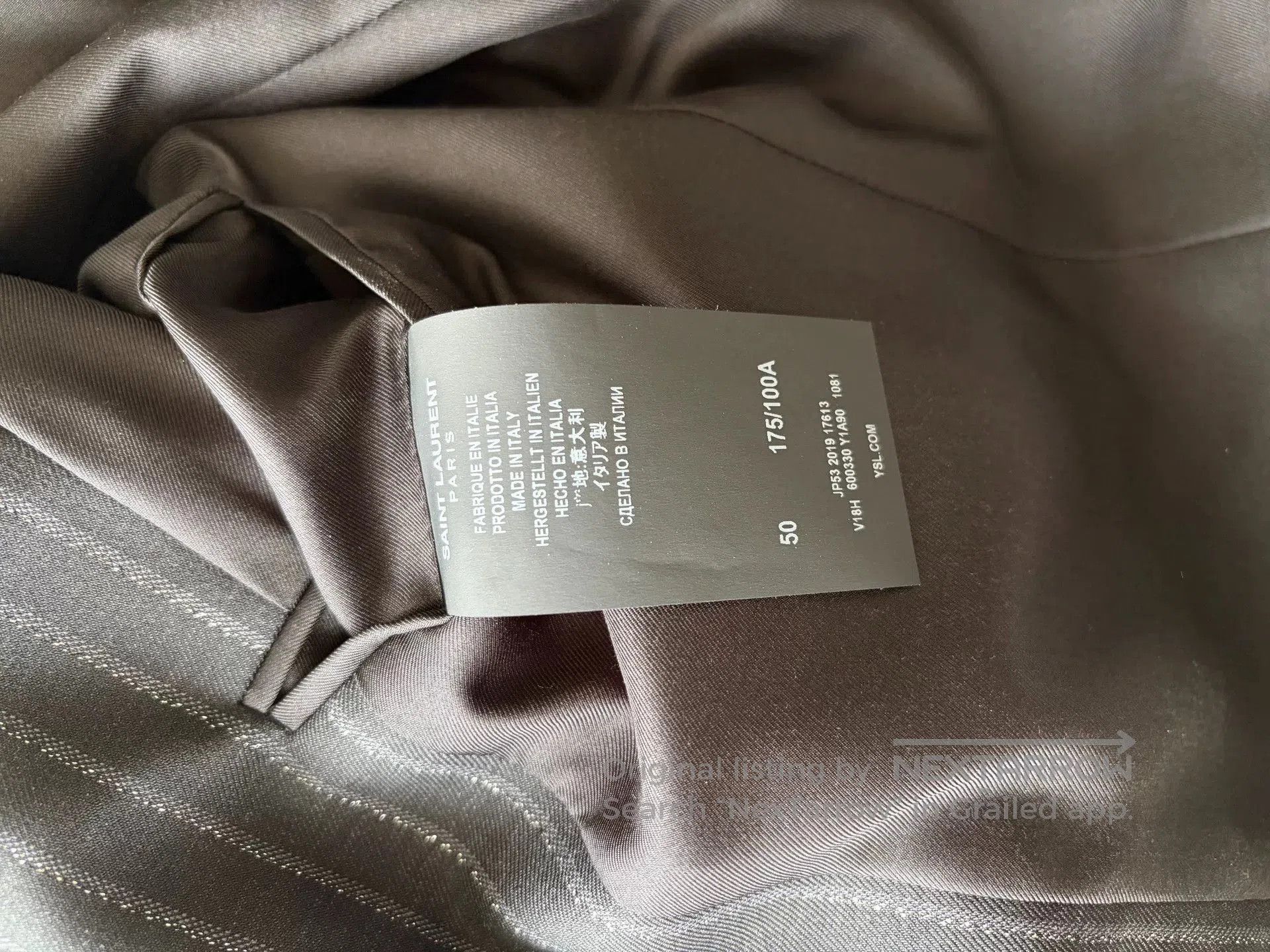 Saint Laurent Paris Saint Laurent Silver Stripe Blazer. Size US M / EU 48-50 / 2 - 4 Thumbnail
