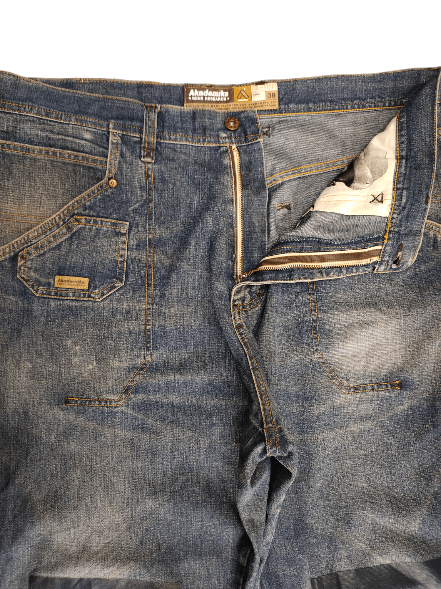 Akademiks Baggy Jeans Akademiks 'Gene Research' Printed Knee Wide Leg Size US 38 / EU 54 - 9 Thumbnail