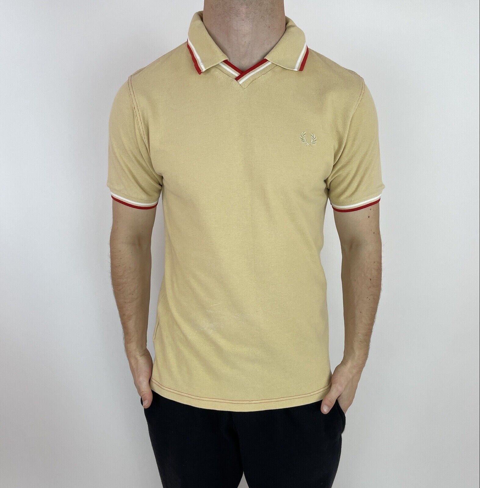 Comme des Garcons SHIRT × Fred Perry FRED PERRY x COMME DES GARCONS SHIRT POLO MENS SAND size XS Size US XS / EU 42 / 0 - 1 Thumbnail