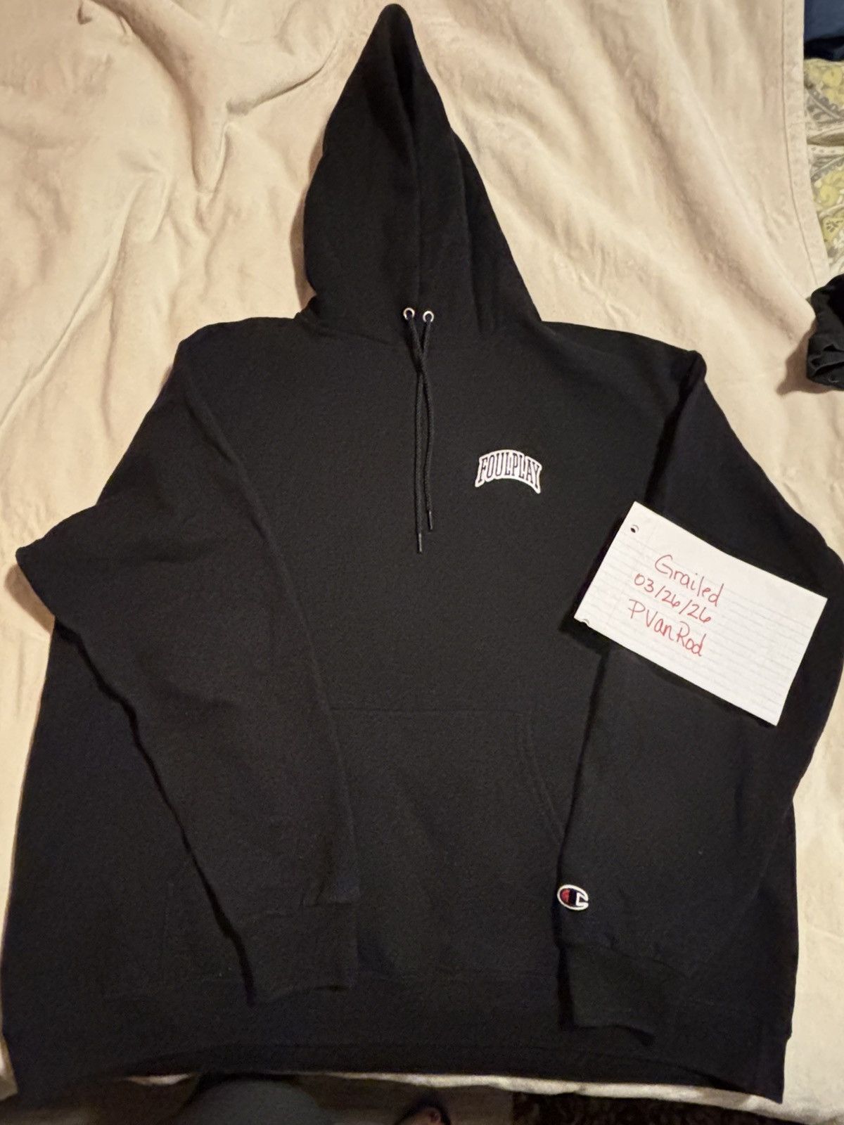 Foulplay Company FOULPLAY Men's Black Hoodie Size US XXL / EU 58 / 5 - 1 Thumbnail