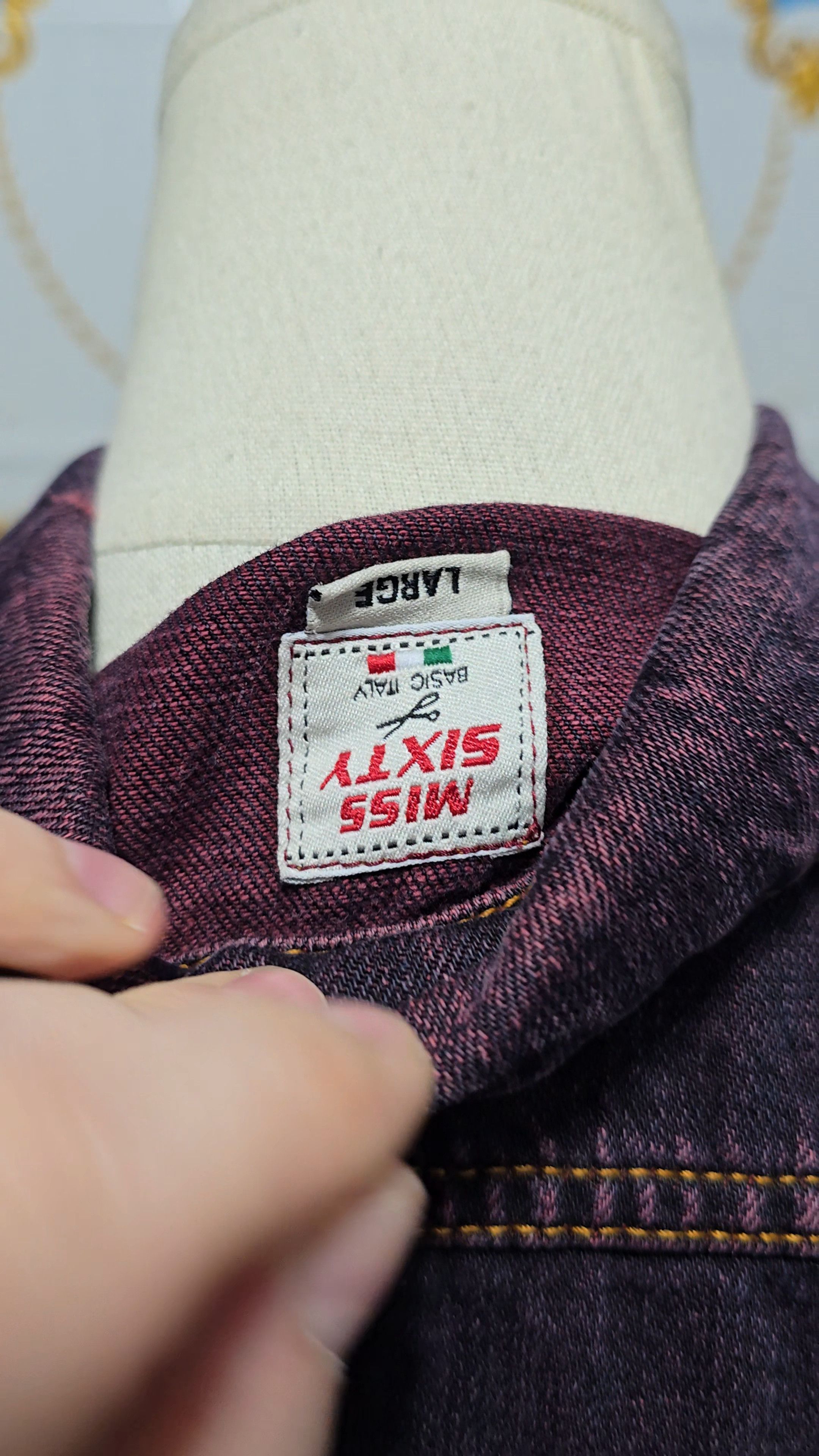 Miss Sixty MISS SIXTY vintage Denim Jacket with red accent 😍 Size L / US 10 / IT 46 - 2 Thumbnail