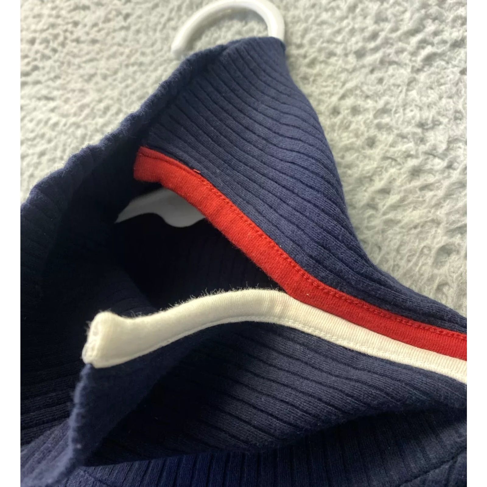 Tommy Hilfiger TOMMY HILFIGER High Neck Pullover Sweater Long Sleeve Adult Large Blue Womens Size L / US 10 / IT 46 - 3 Thumbnail