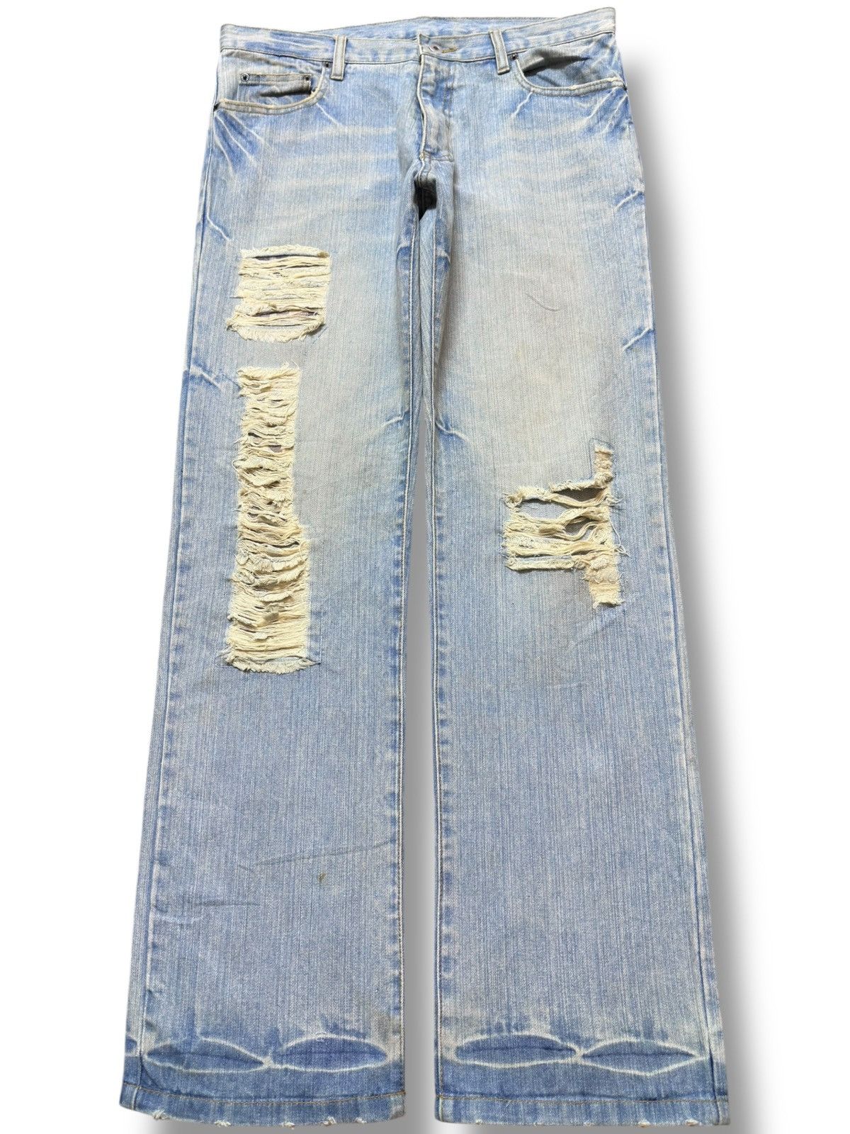 Other Vintage Japanese Brand Faded Grunge Distressed Denim Size US 34 / EU 50 - 1 Thumbnail